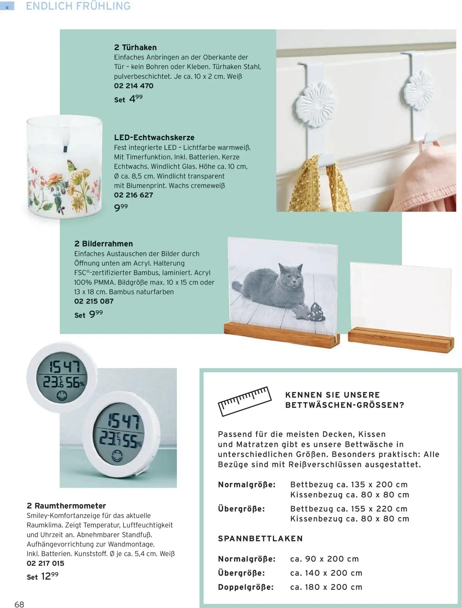 Angebote Tchibo – gültig ab 01.03.2026 | Seite: 68 | Produkte: Kissen, Bettwäsche, Bilder, Bilderrahmen