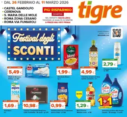 Anteprima del volantino Tigre Castel Gandolfo catalogo valido a partire dal 26.02.2026