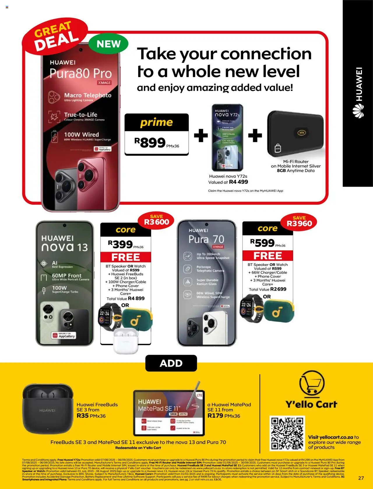 MTN Deals │ valid from 07.08.2025 | Page: 27 | Products: Sim, Phone, Watch, Speaker