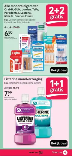 CB12 mondverzorging, Mouthwash that fights bad breath for 12 hours. 2 stuks 23.98-25.98 - Voorbeeld van een folder van Etos, geldig van 02.03.2026 | Pagina: 39