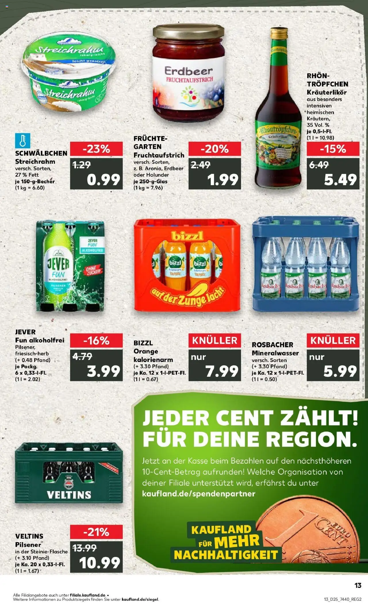 Kaufland prospekt Korbach	 - gültig ab dem 22.06.2025 | Seite: 26 | Produkte: Mineralwasser, Zucker, Jever, Veltins