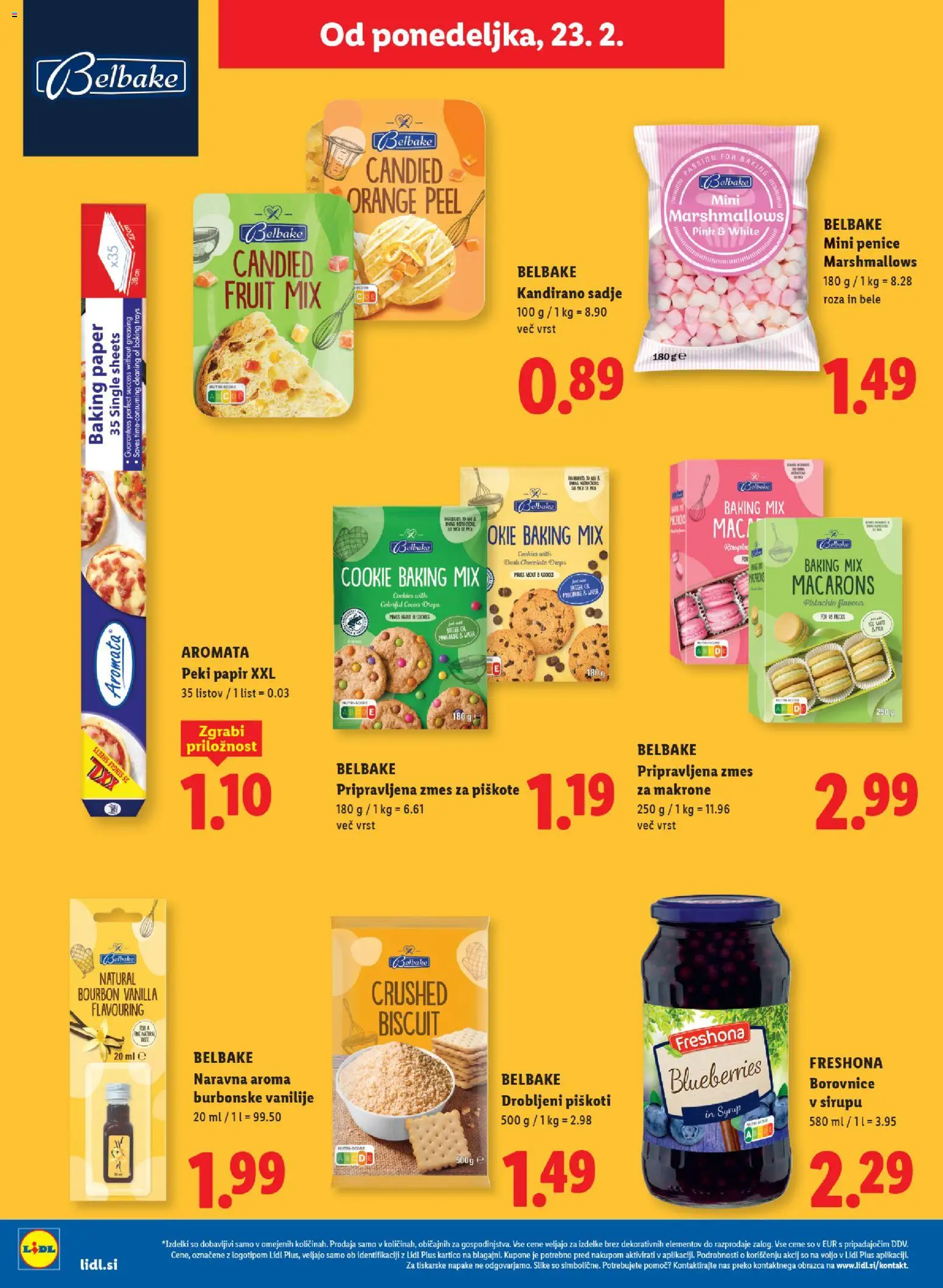 Novi Lidl katalog ponudbe – veljaven od 19.02.2026 | Stran: 62 | Izdelki: Borovnice, Piskoti, Sadje