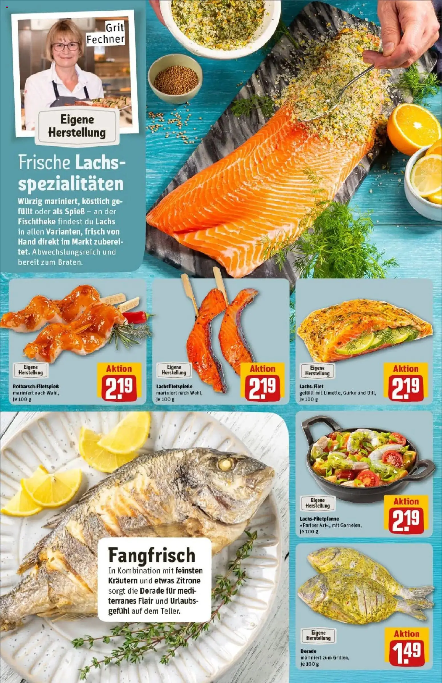 Rewe prospekt Michelstadt	 – gültig ab 26.01.2026 | Seite: 12 | Produkte: Dorade, Lachs, Zitrone