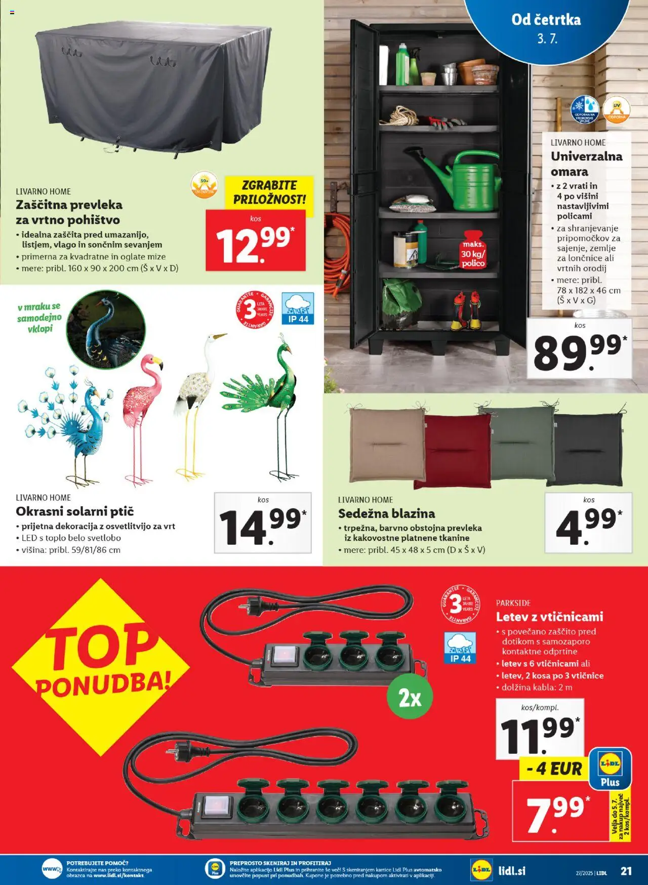 Lidl - Maribor │ velja od 03.07.2025 | Stran: 33 | Izdelki: Prevleka, Blazina, Omara, Lončnice