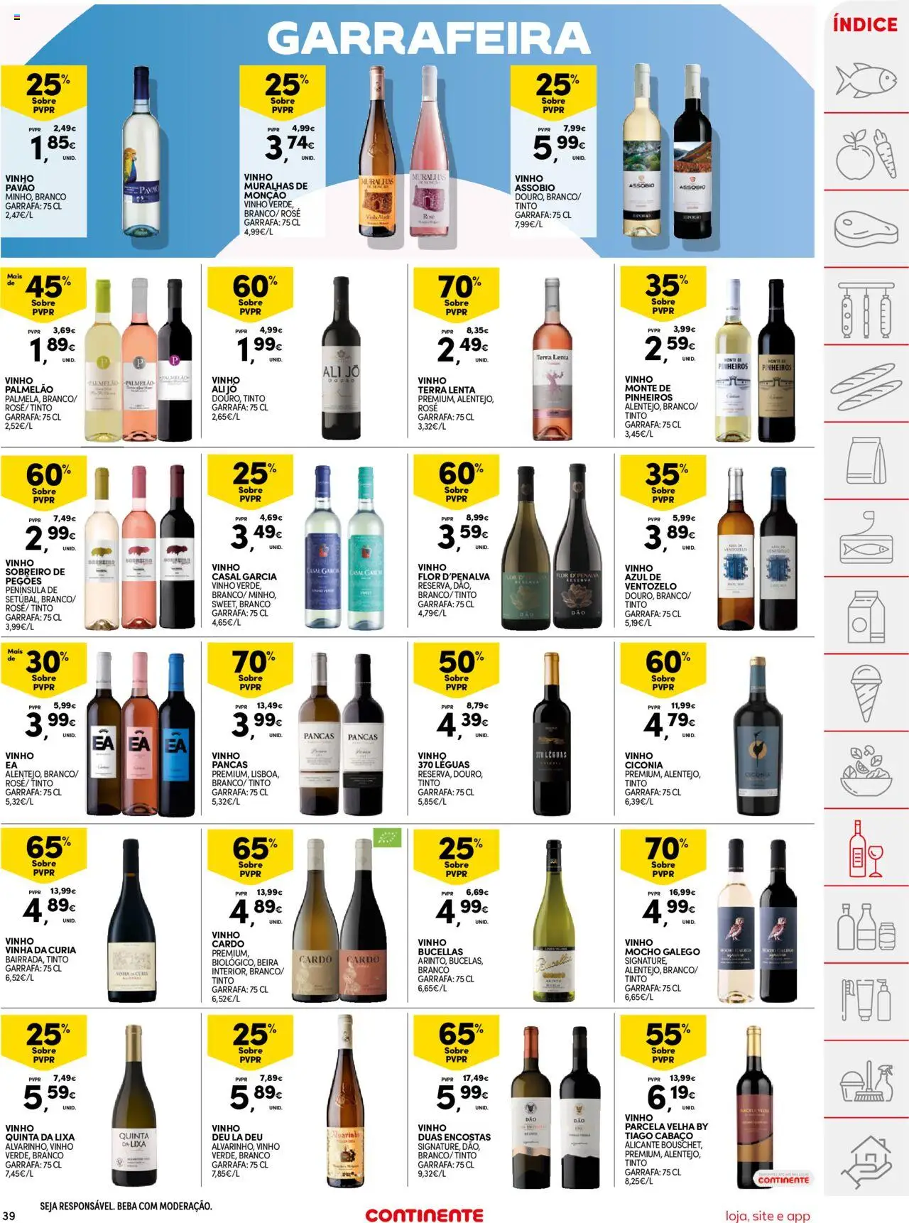 Continente folheto │ válido de 12.08.2025 | Página: 39 | Produtos: Lixa, Vinho