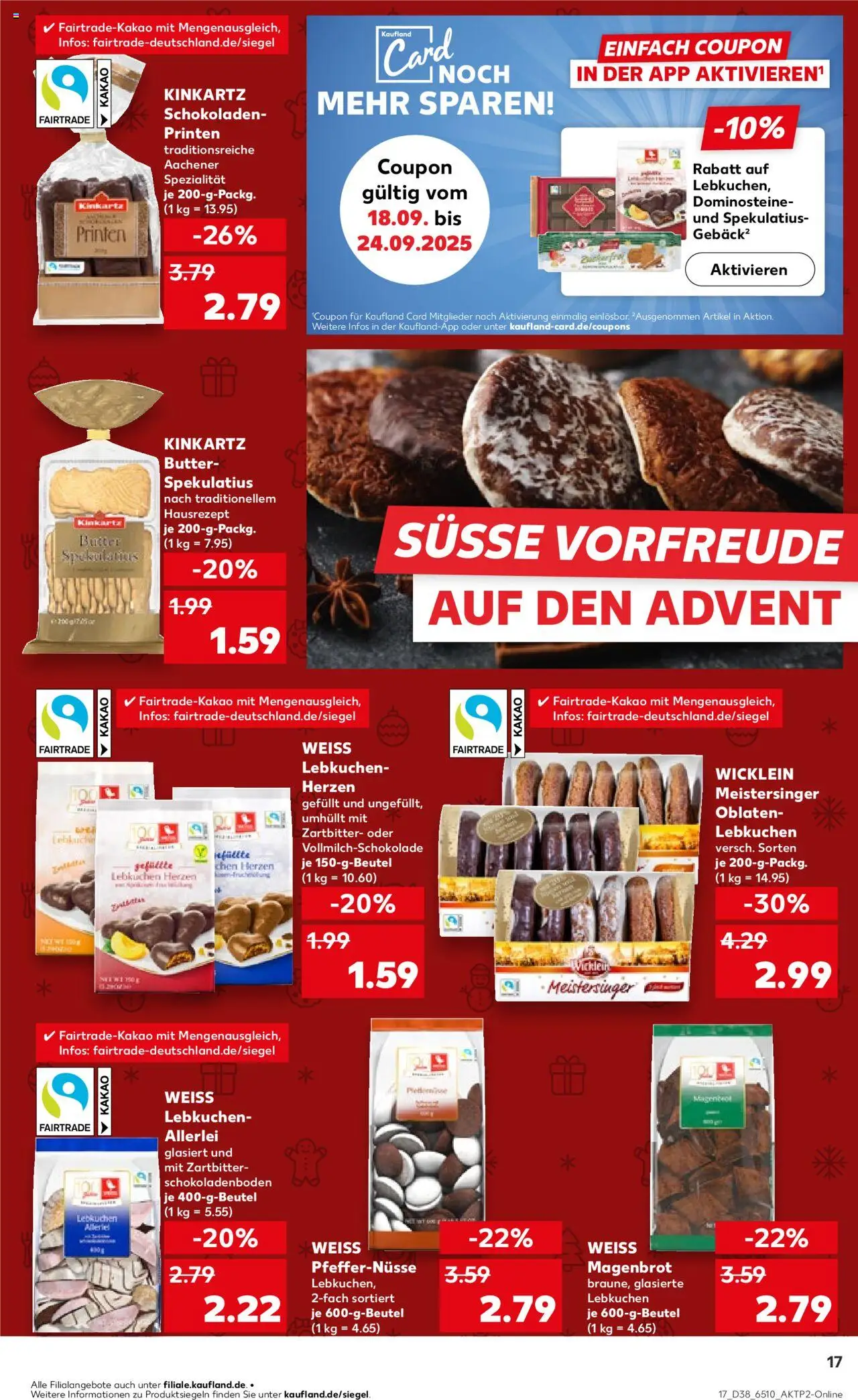 Kaufland prospekt Köln	 – gültig ab 18.09.2025 | Seite: 17 | Produkte: Butter