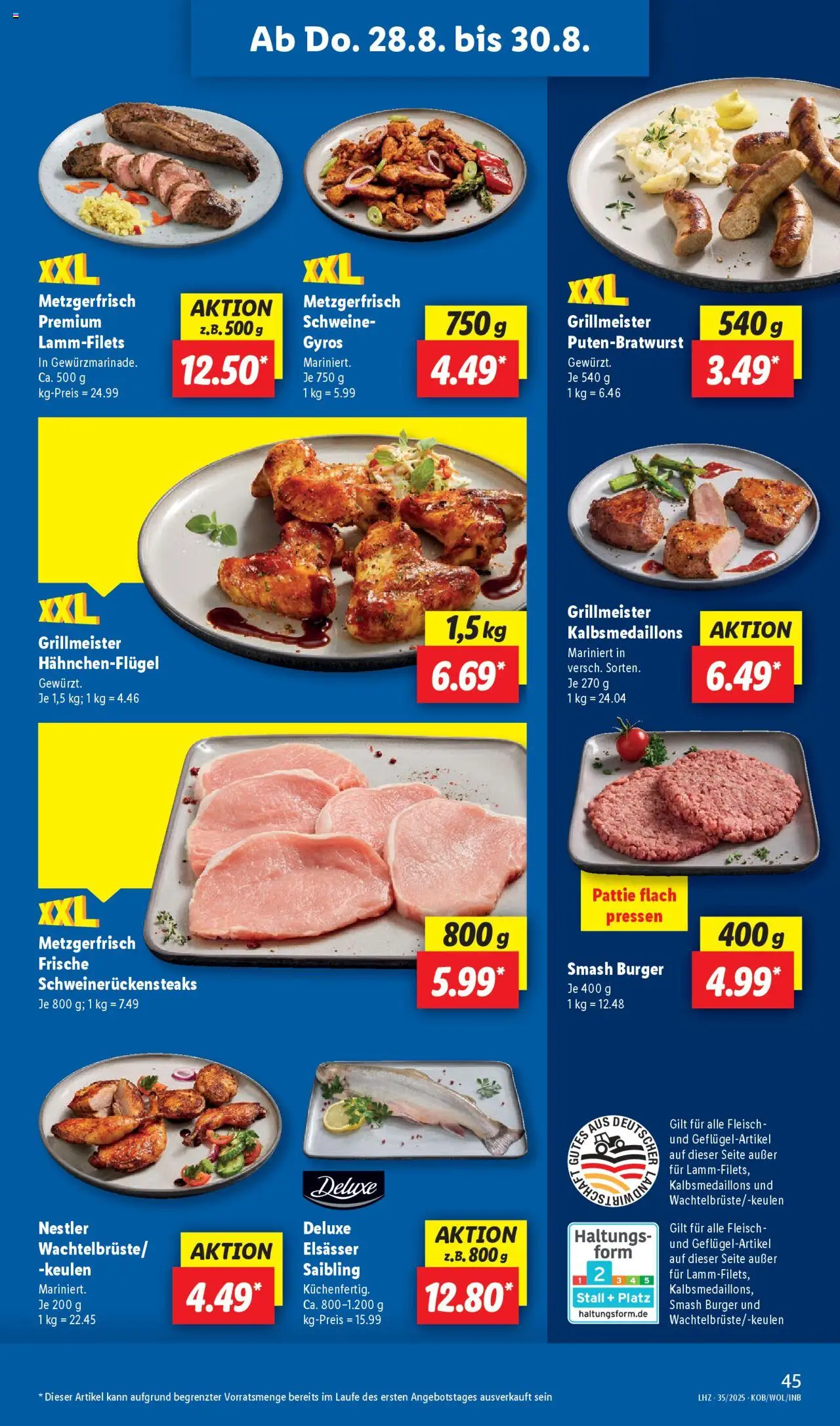 Lidl Prospekt Heppenheim	 - gültig ab dem 25.08.2025 | Seite: 61 | Produkte: Burger, Gyros, Fleisch