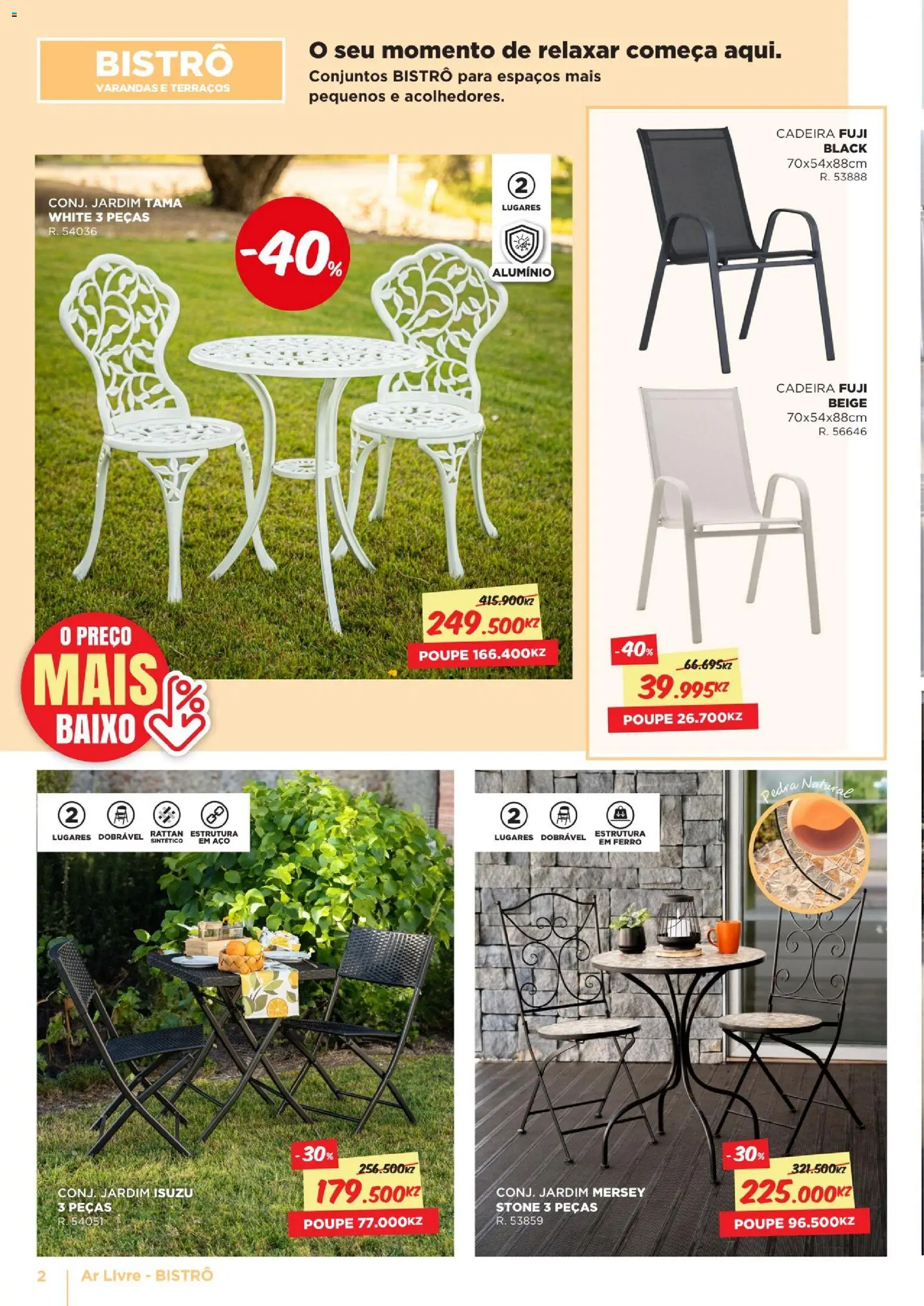 Espaço Casa - Folheto Ar Livre Angola │ válido de 15.11.2025 | Página: 2 | Produtos: Ferro, Cadeira
