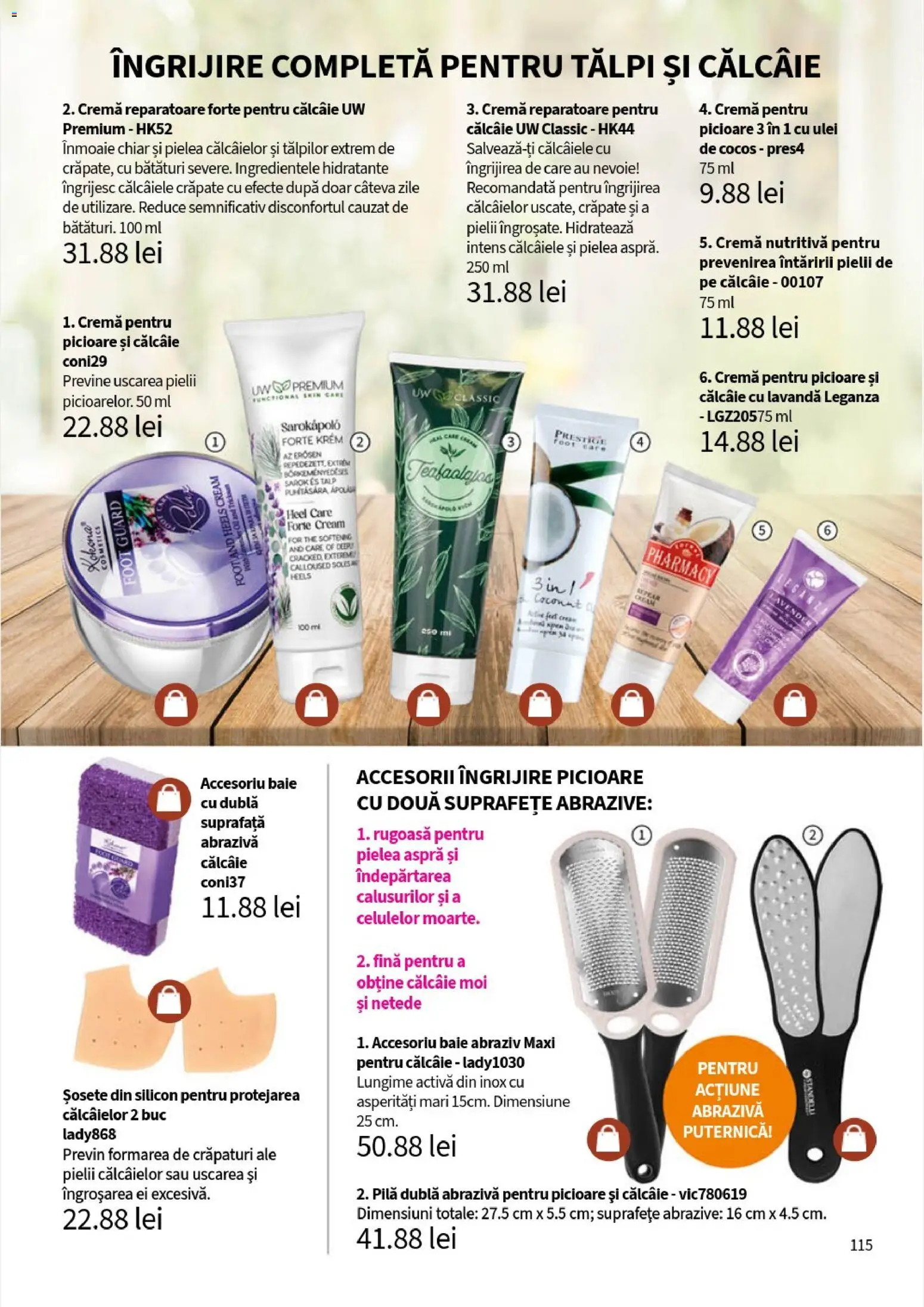 Noul catalog Lady’s – valabil de la 05.01.2026 | Pagină: 117 | Produse: Cremă, Ulei, Șosete