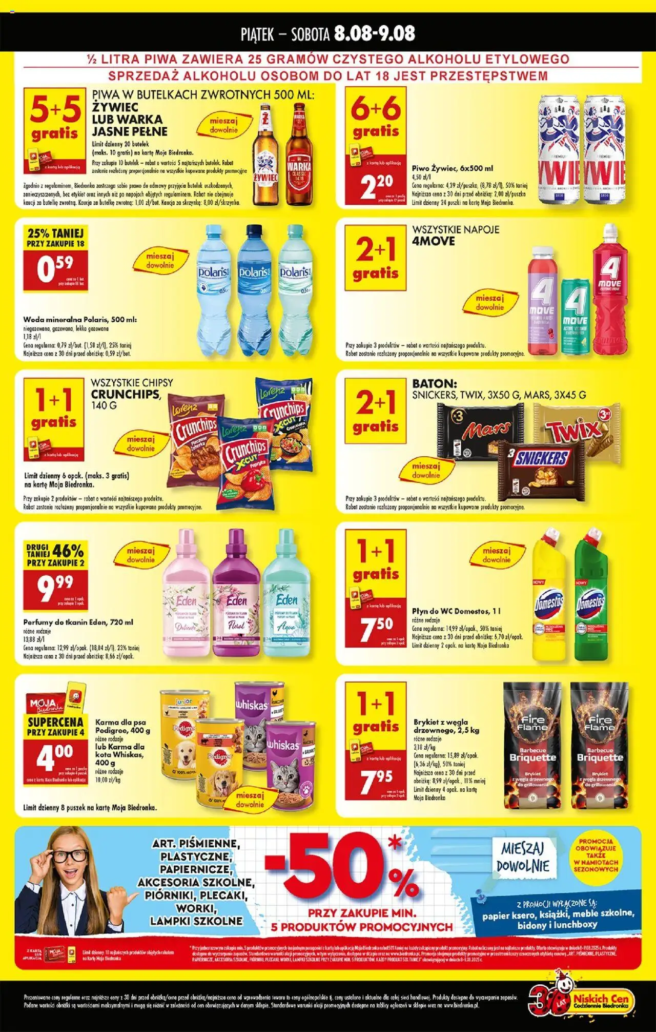 Biedronka gazetka - Tani weekend od 08.08.2025 | Strona: 2 | Produkty: Cleaner, Perfumy, Karma dla psa, Piwo
