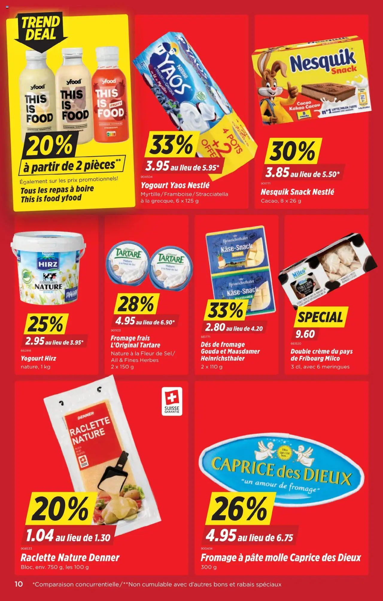 Denner Aktionen FR – gültig ab 16.09.2025 | Seite: 10 | Produkte: Gouda, Milch, Raclette, Creme