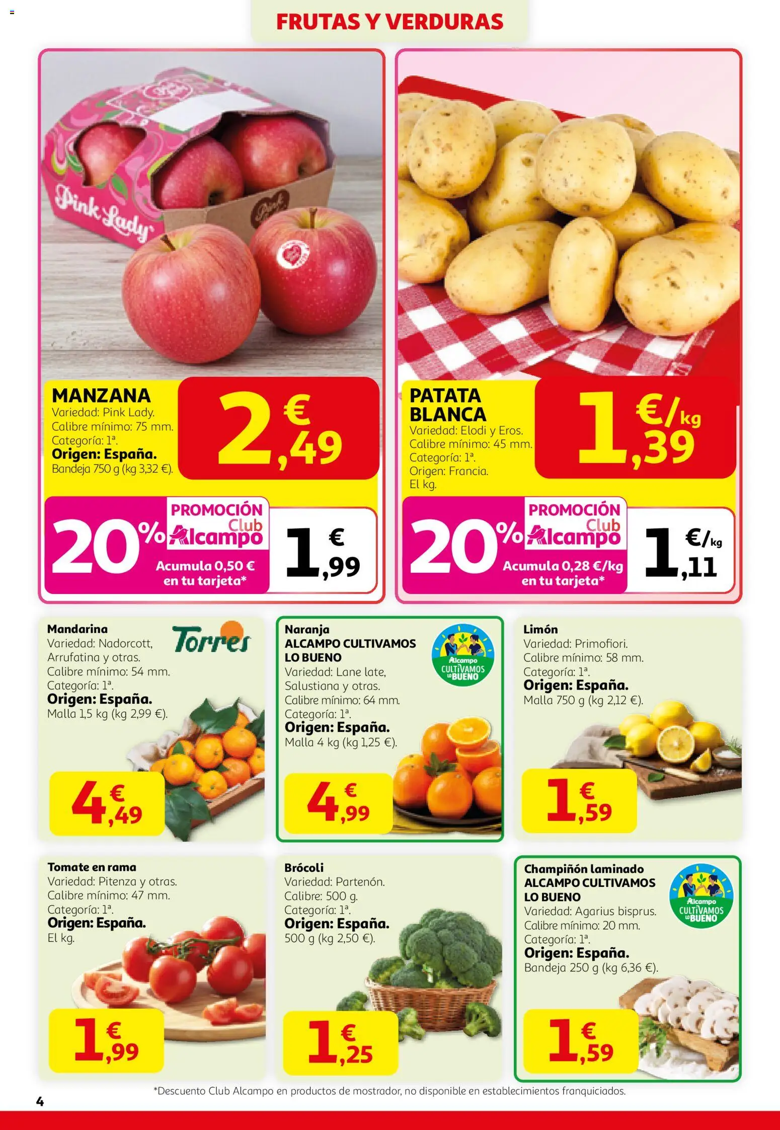 Alcampo - SS Catalán │ válido desde el 12.02.2026 | Página: 4 | Productos: Manzana, Bandeja