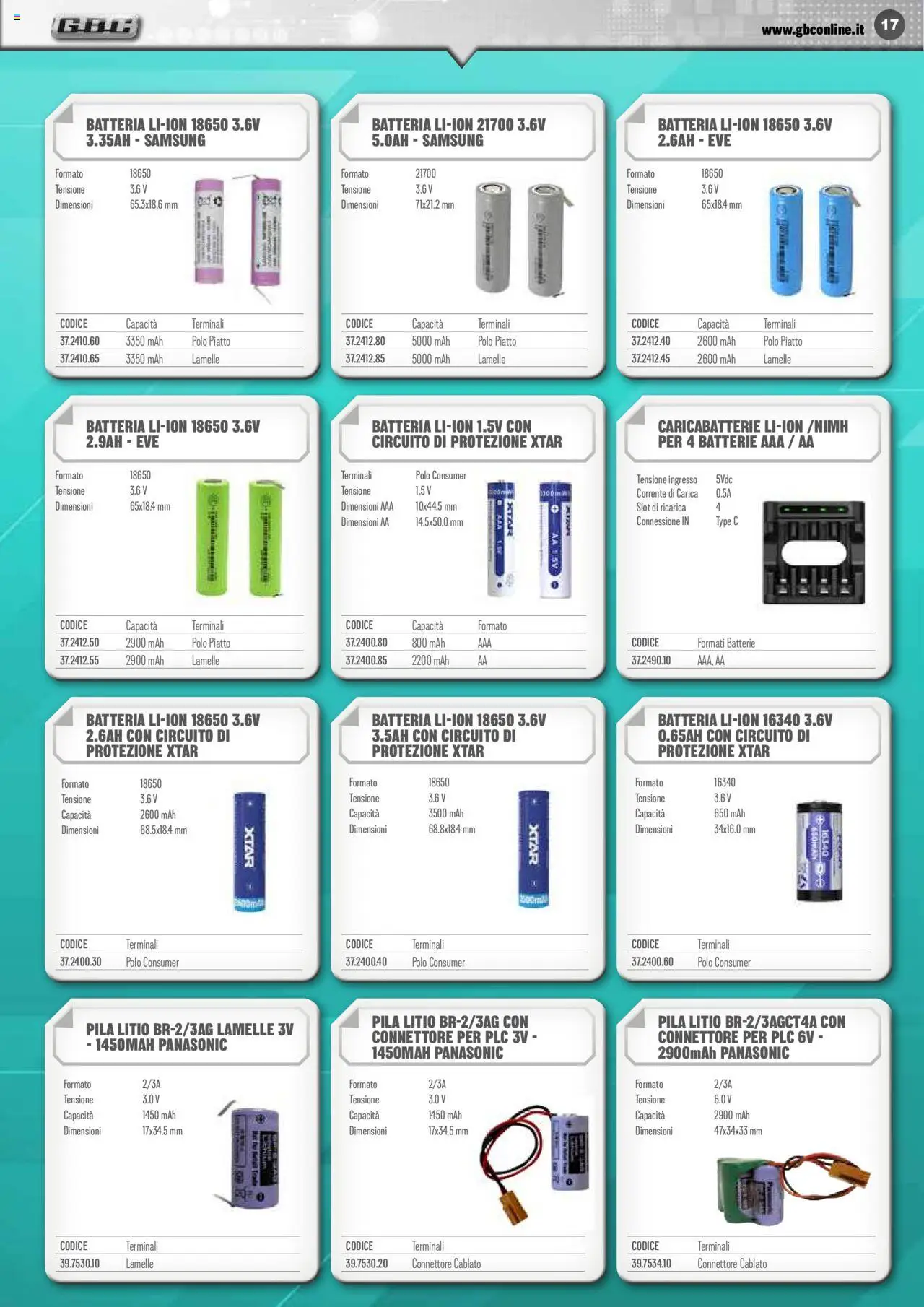 Volantino GBC del 09.06.2025 | Pagina: 17 | Prodotti: Connettore, Piatto, Batteria, Samsung