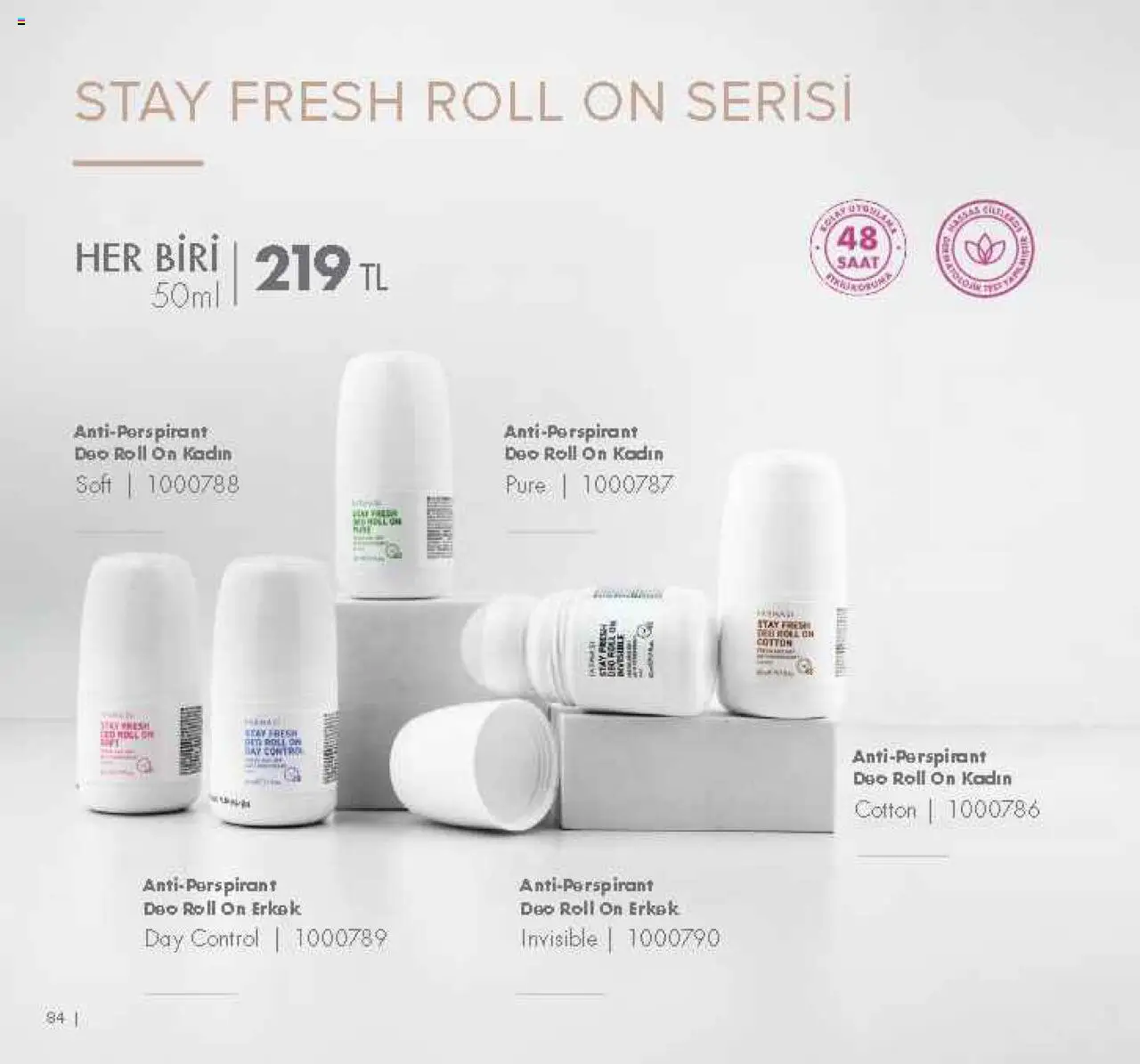 Farmasi Katalog - 01.09.2025 tarihinden itibaren geçerlidir | Sayfa: 84 | Ürünler: Antiperspirant, Saat
