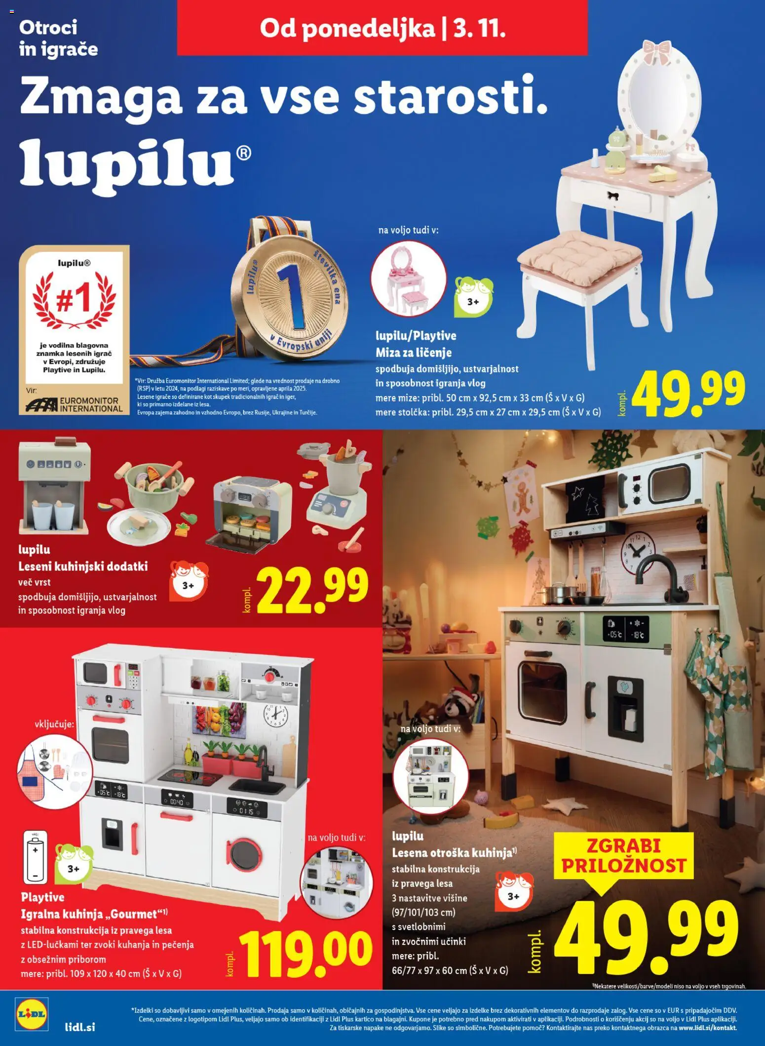 Novi Lidl katalog ponudbe – veljaven od 29.10.2025 | Stran: 60 | Izdelki: Miza, Kuhinja