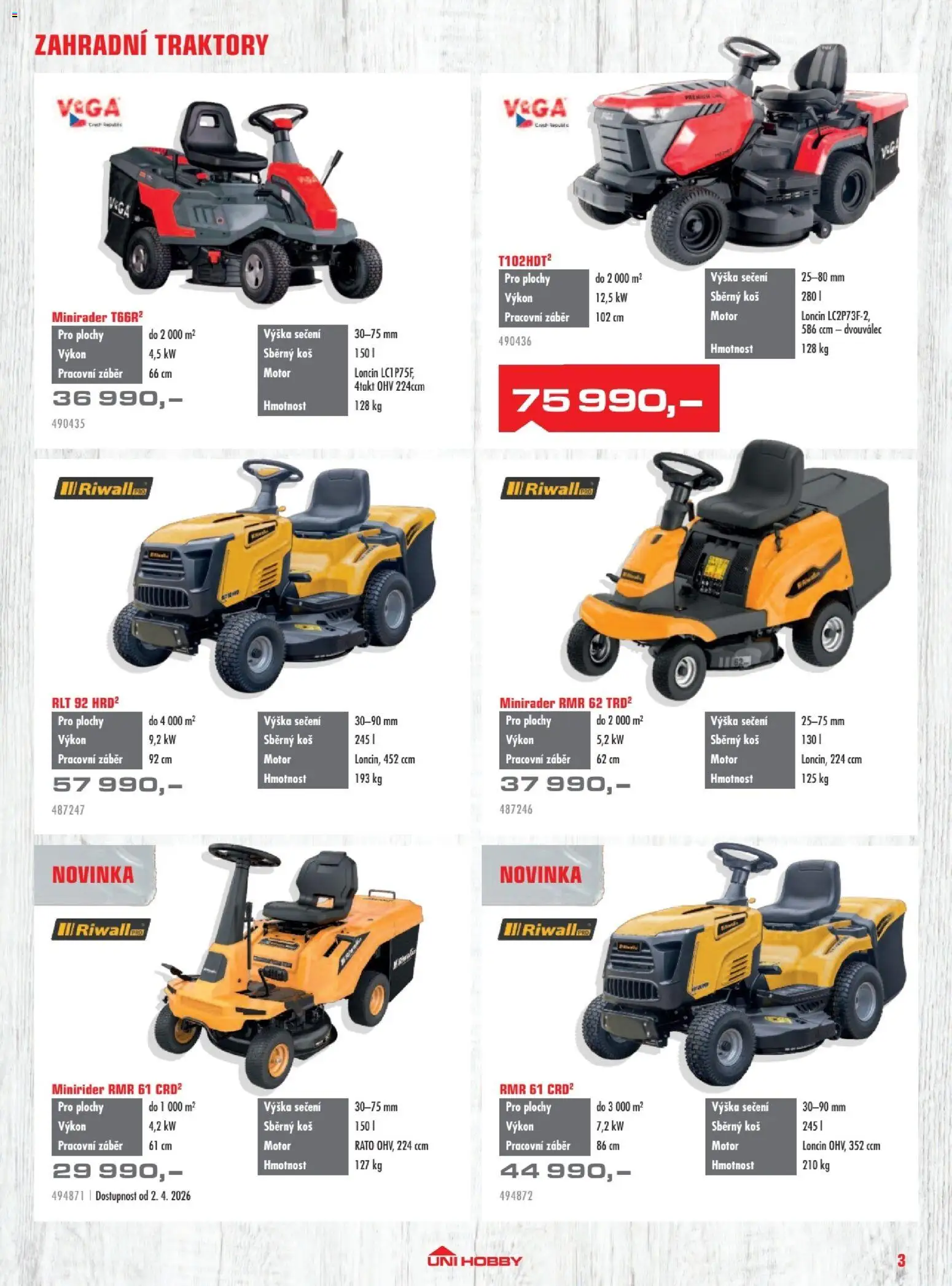 Uni Hobby katalog - Zahradní technika 2026 od 13.03.2026 💥 Nenechte si ujít TOP nabídky! ⭐ | Ceská republika