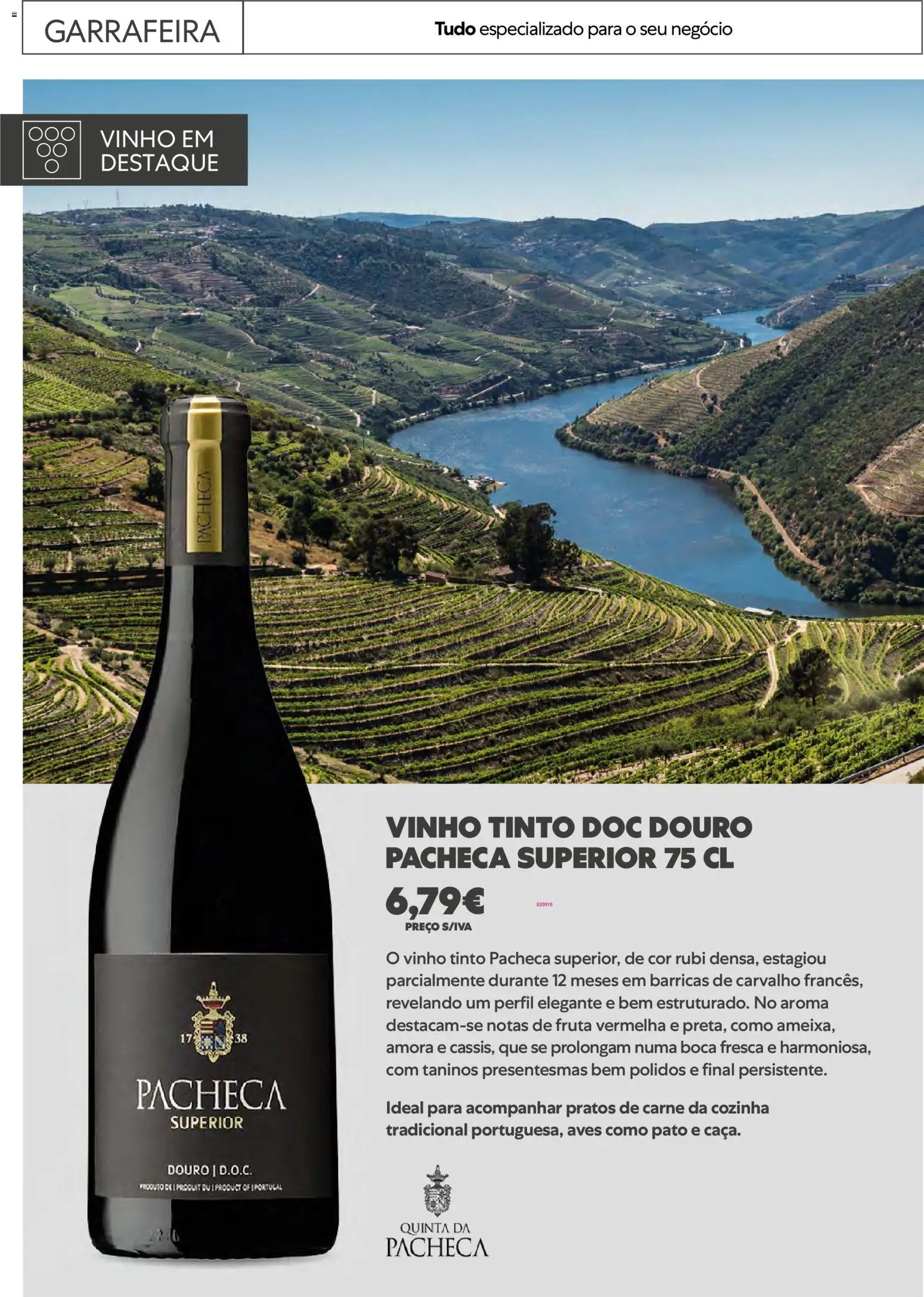 Recheio - Horeca Bons Negócios │ válido de 24.02.2026 | Página: 27 | Produtos: Pratos, Vinho, Carne, Vinho tinto