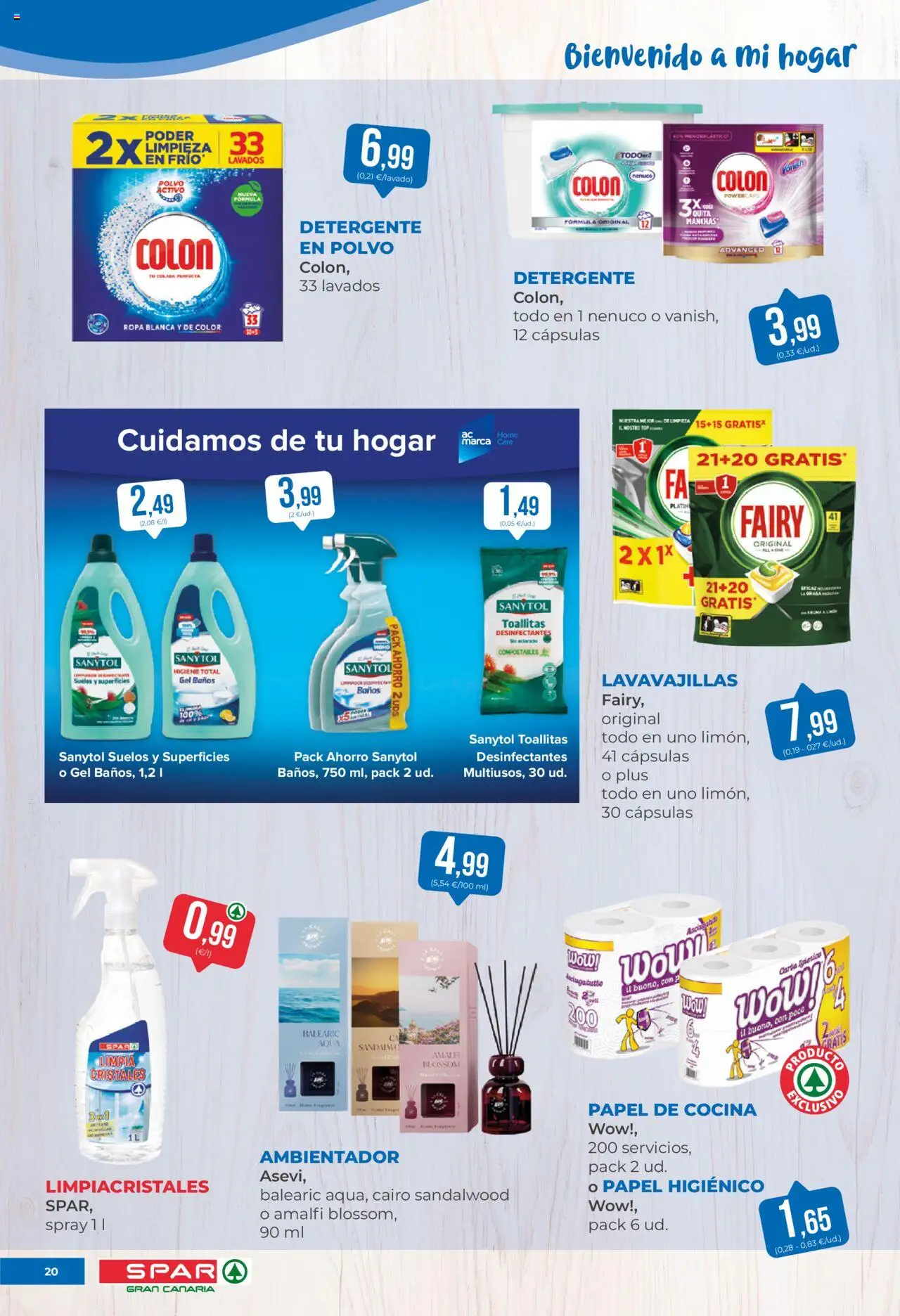 Spar folleto │ válido desde el 17.10.2025 | Página: 20 | Productos: Polvo, Limpiacristales, Papel higienico, Cocina
