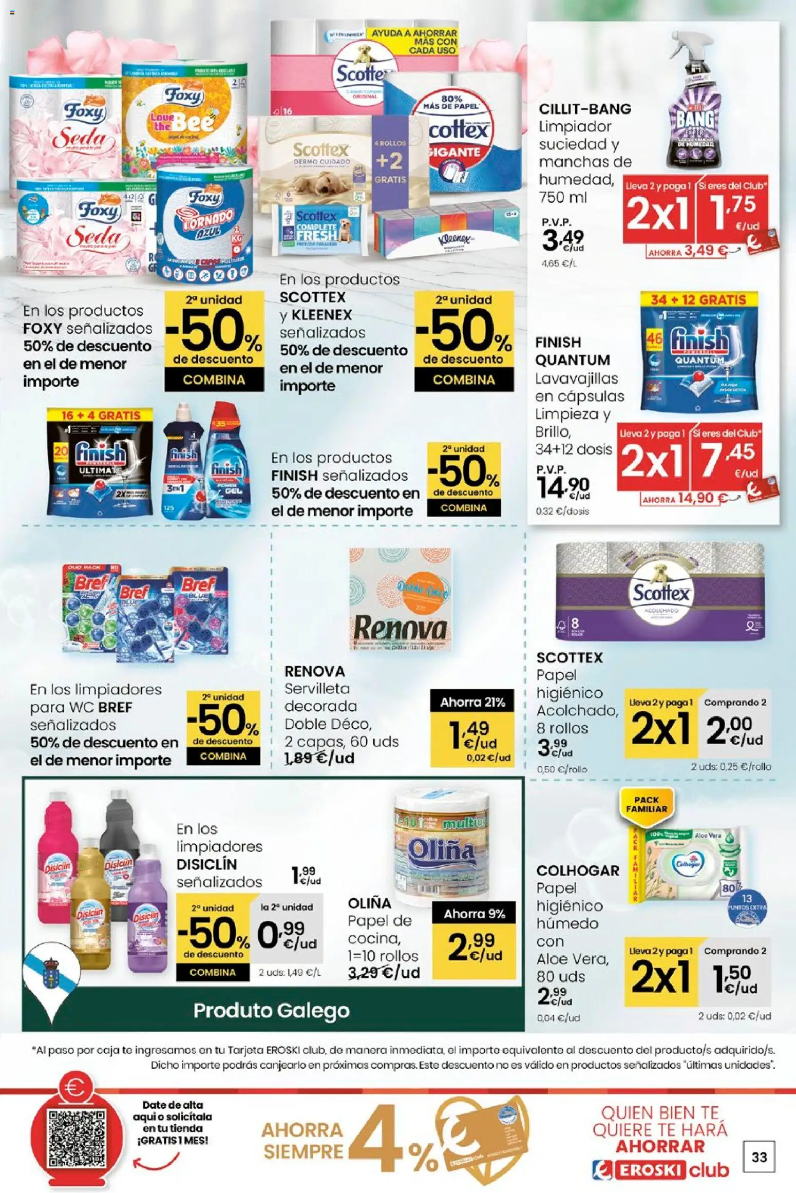 Eroski - Quen ben te quere farache aforrar │ válido desde el 15.01.2026 | Página: 33 | Productos: Té, Lavavajillas, Caja