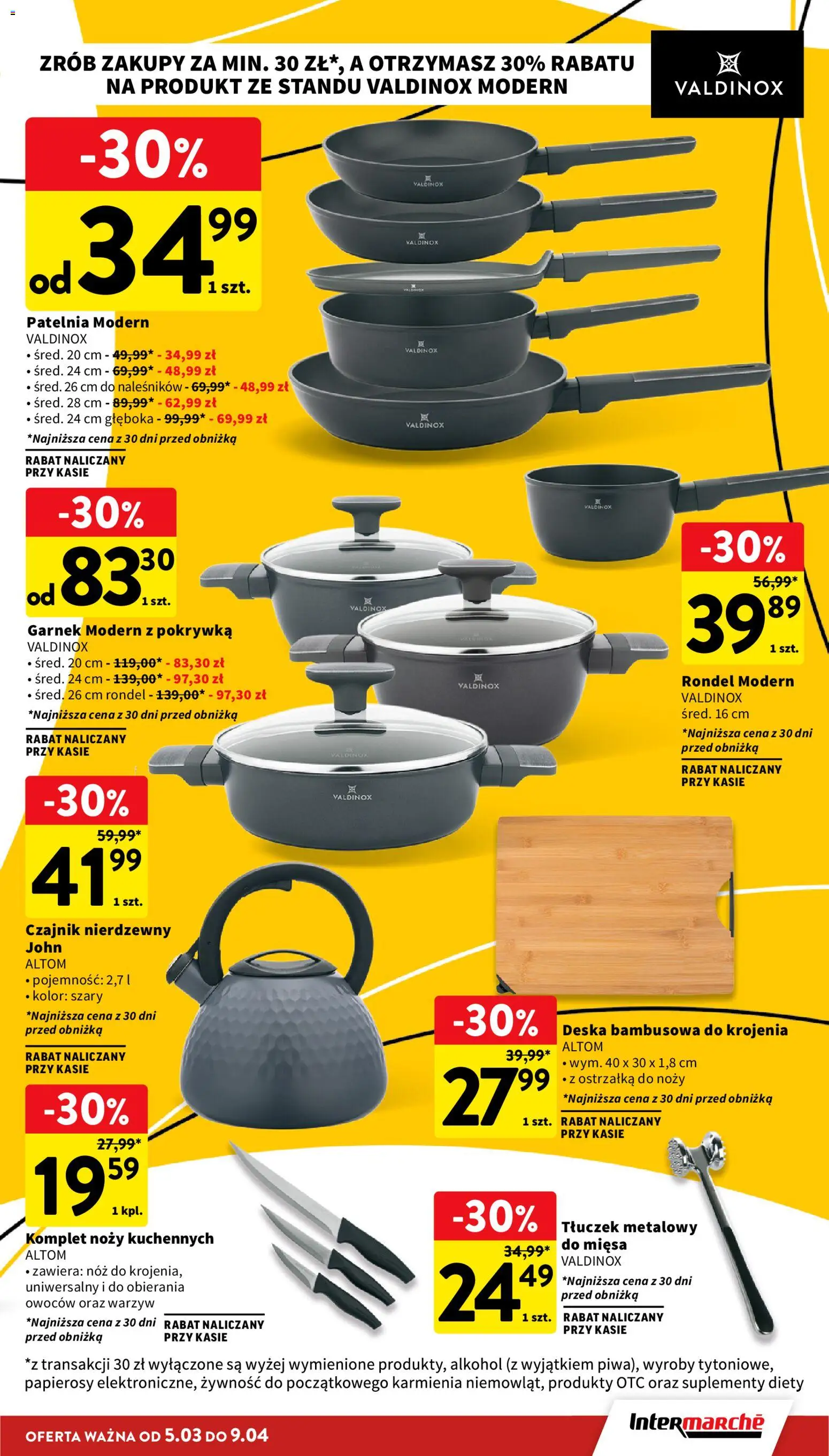 Intermarche gazetka od 05.03.2026 | Strona: 41 | Produkty: Czajnik, Garnek, Patelnia, Alkohol