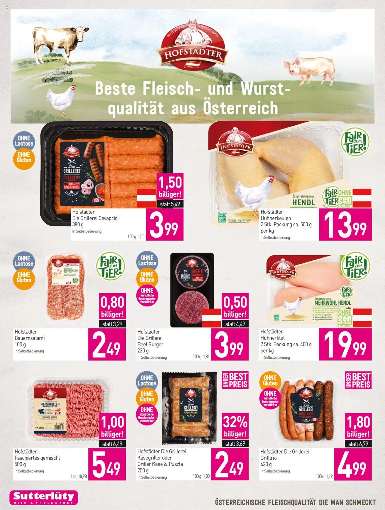 Sutterlüty Flugblatt gültig ab 21.08.2025 | Seite: 12 | Produkte: Wurst, Käse