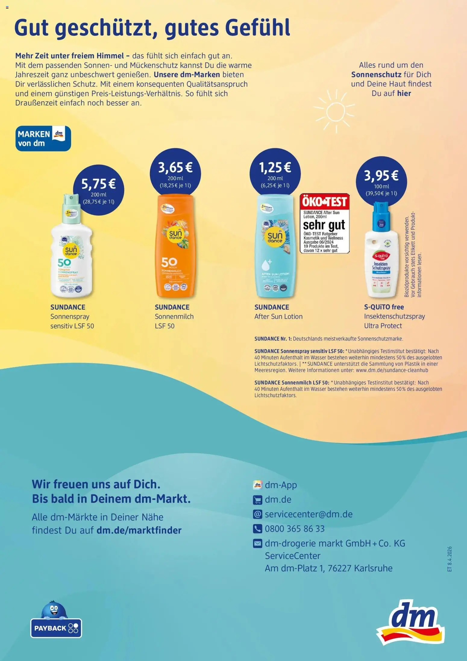 dm drogerie prospekt Husum – gültig ab 08.04.2026 | Seite: 7 | Produkte: Wasser, After Sun