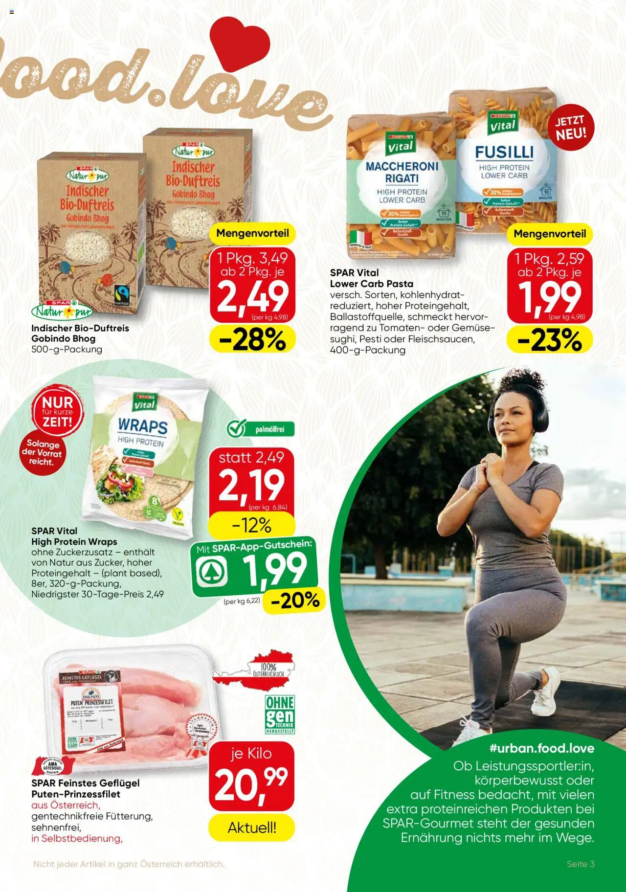 SPAR Gourmet Flugblatt Wien gültig ab 11.09.2025 | Seite: 3 | Produkte: Pasta, Gemüse, Tomaten