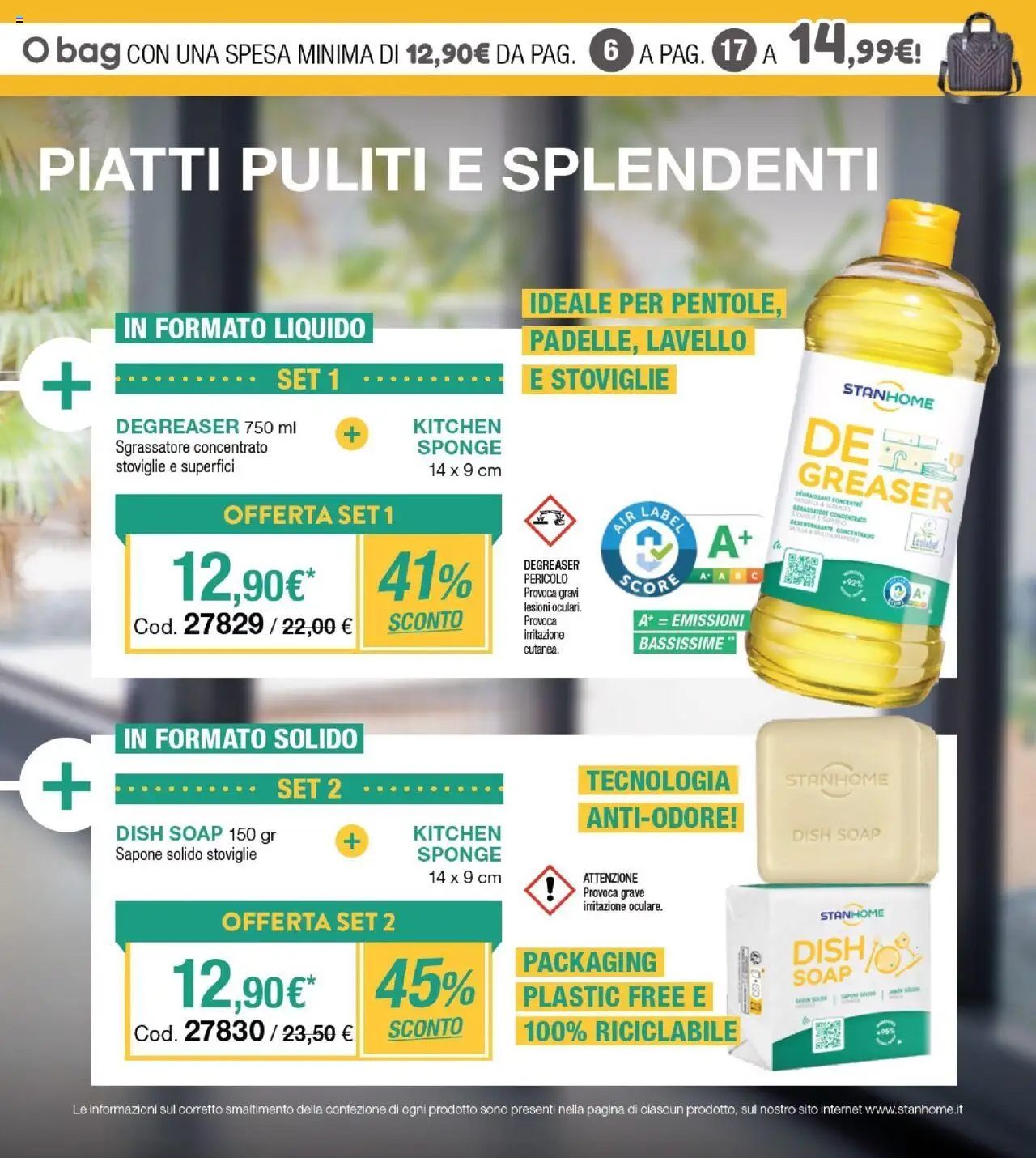 Volantino Stanhome del 09.09.2025 | Pagina: 12 | Prodotti: Sapone, Sgrassatore, Lavello