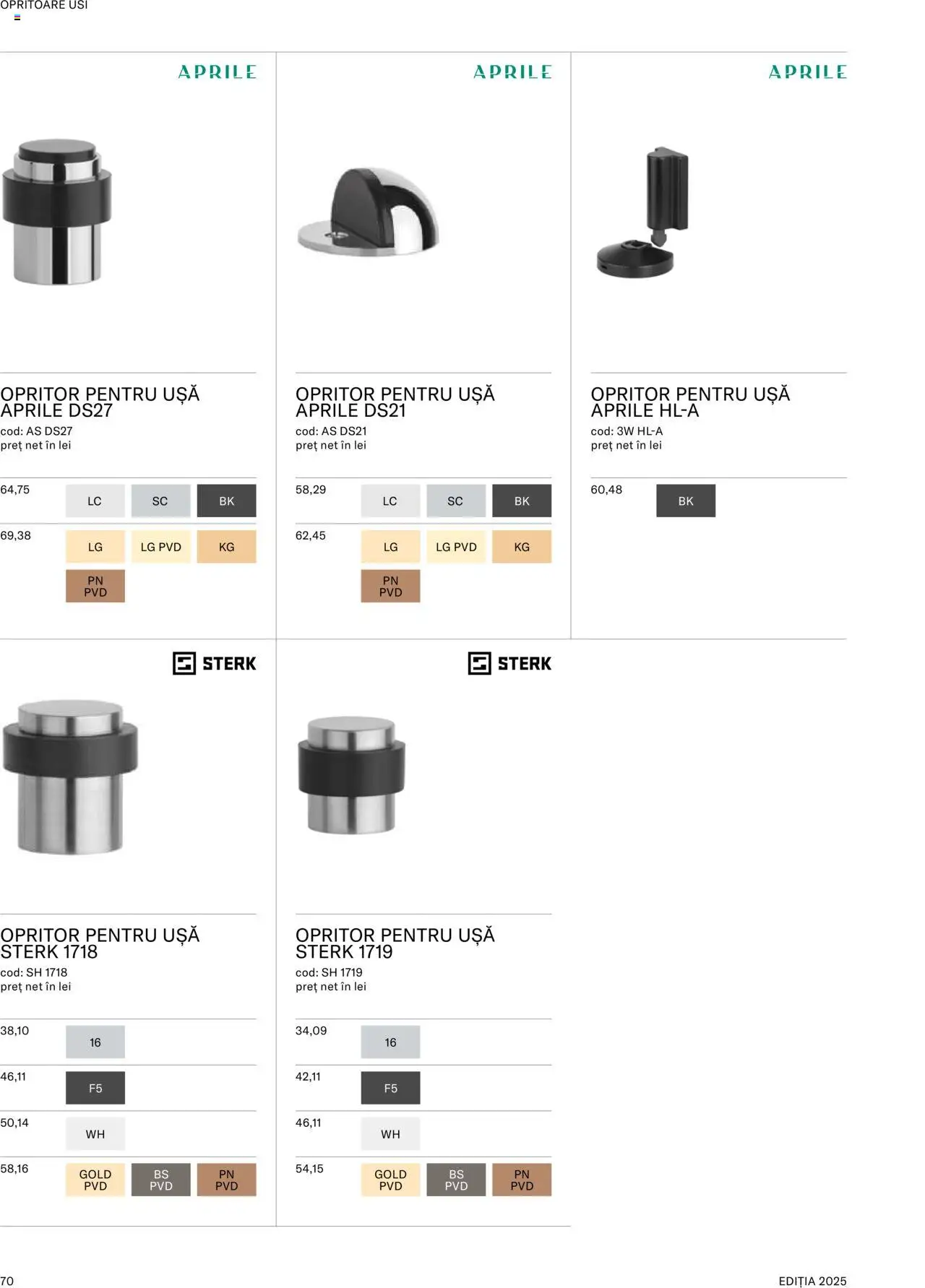 Noul catalog Proges – valabil de la 08.09.2025 | Pagină: 72 | Produse: Ușă