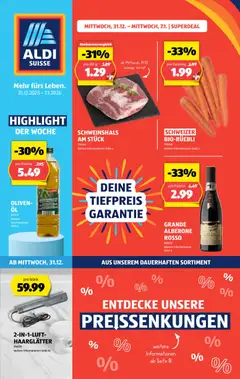 Aldi Aktionen ab 31.12.2025 gültig