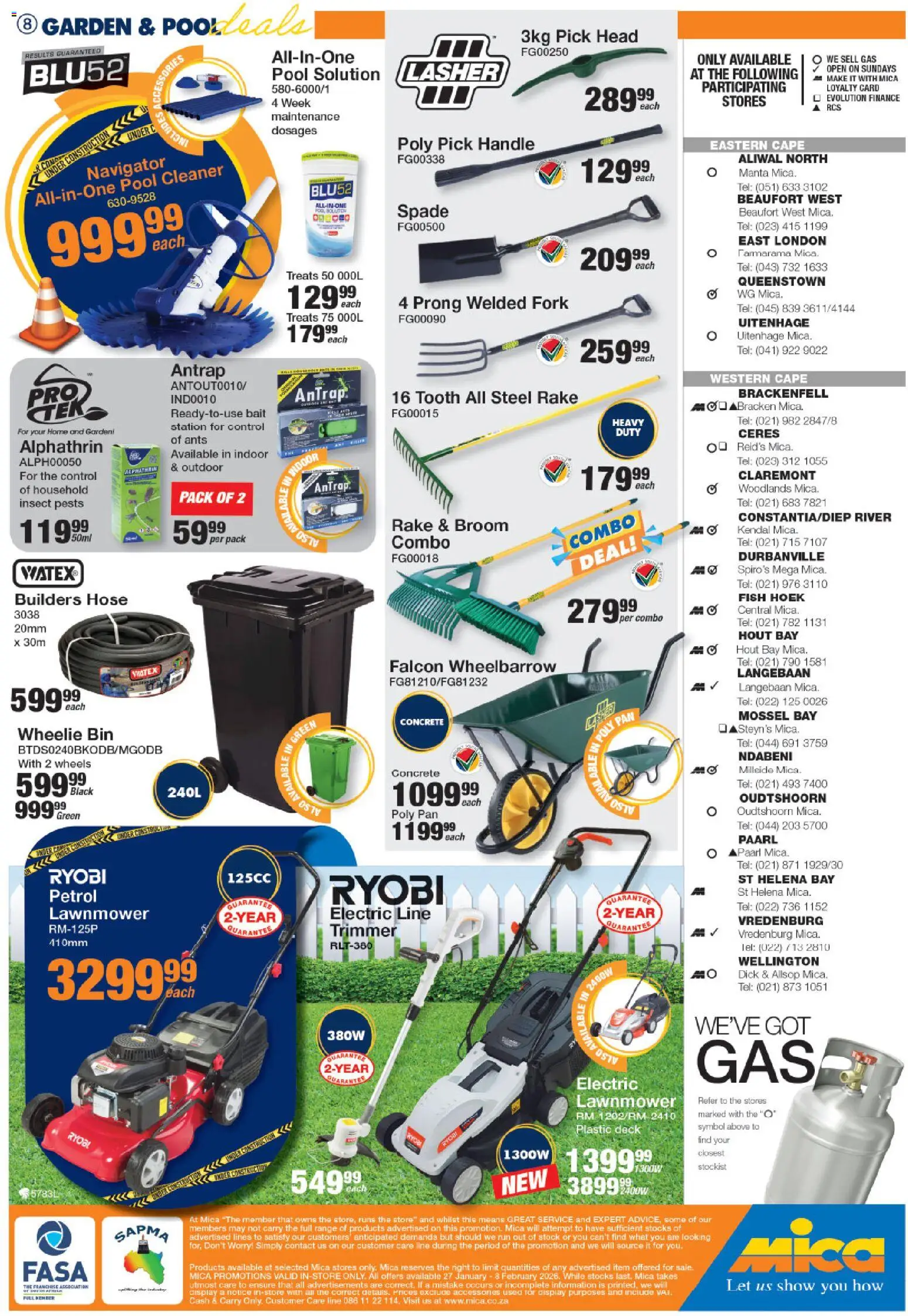 New MICA catalogue – valid from 27.01.2026 | Page: 10 | Products: Wheelbarrow, Spade, Fish, Stock