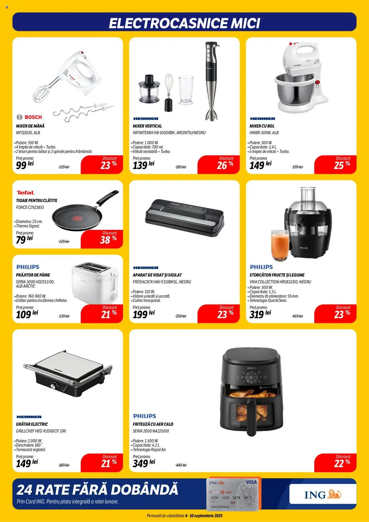 Noul catalog Flanco – valabil de la 04.09.2025 | Pagină: 20 | Produse: Enginar, Mixer, Storcător, Bol
