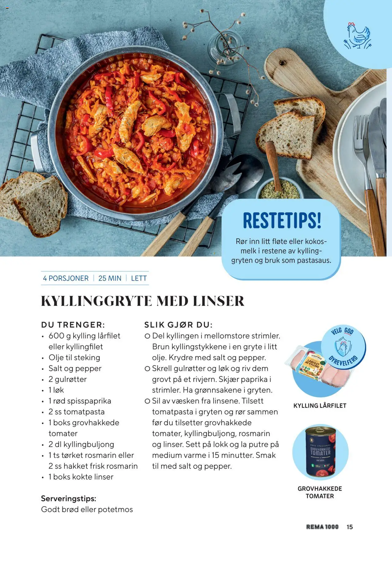 {H1} | Side: 15 | Produkter: Tomater, Медіапрогравач, Grillost, Prosecco