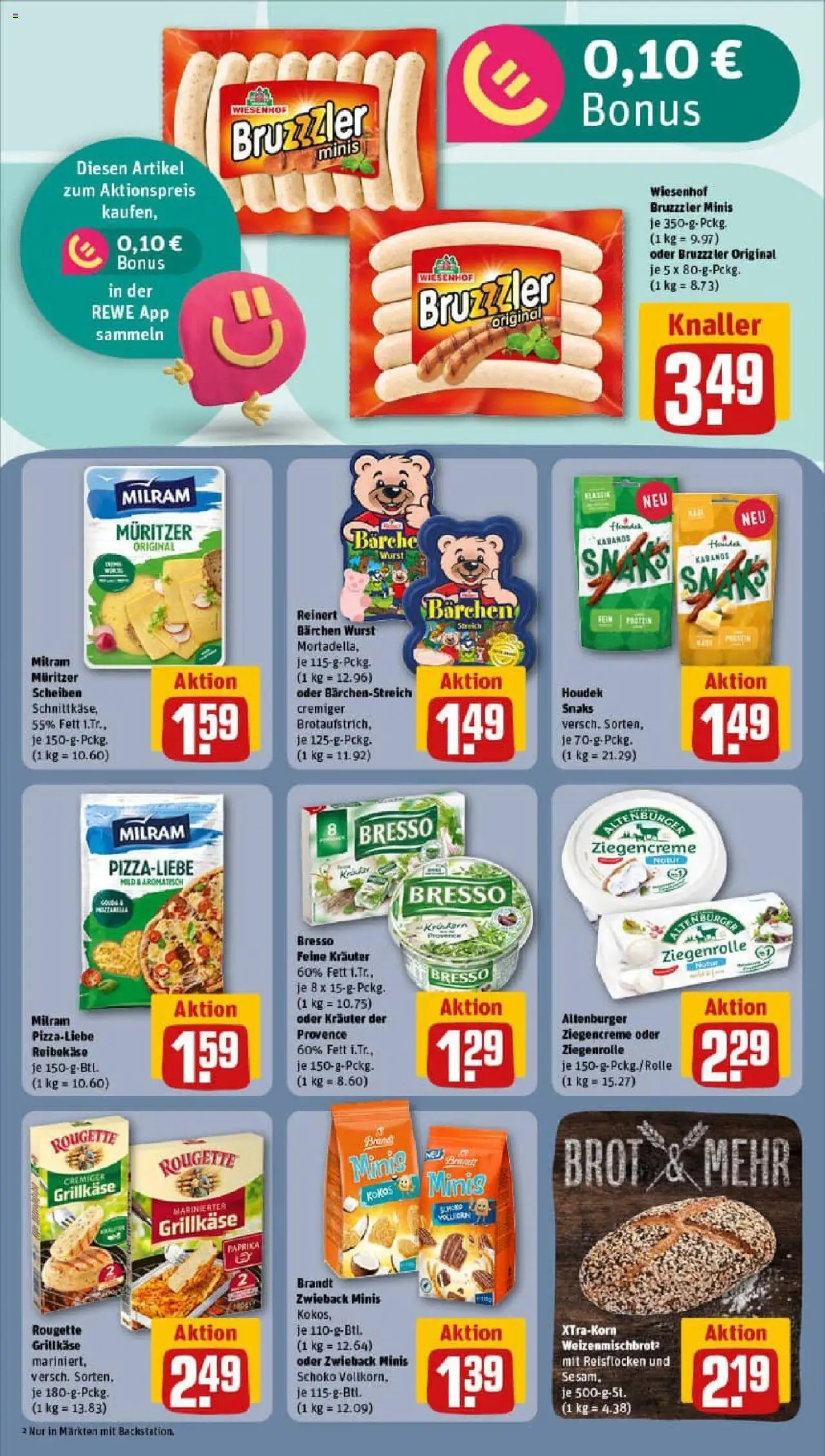Rewe prospekt Chemnitz	 - gültig ab dem 29.06.2025 | Seite: 12 | Produkte: Käse, Wurst, Brot, Reibekase