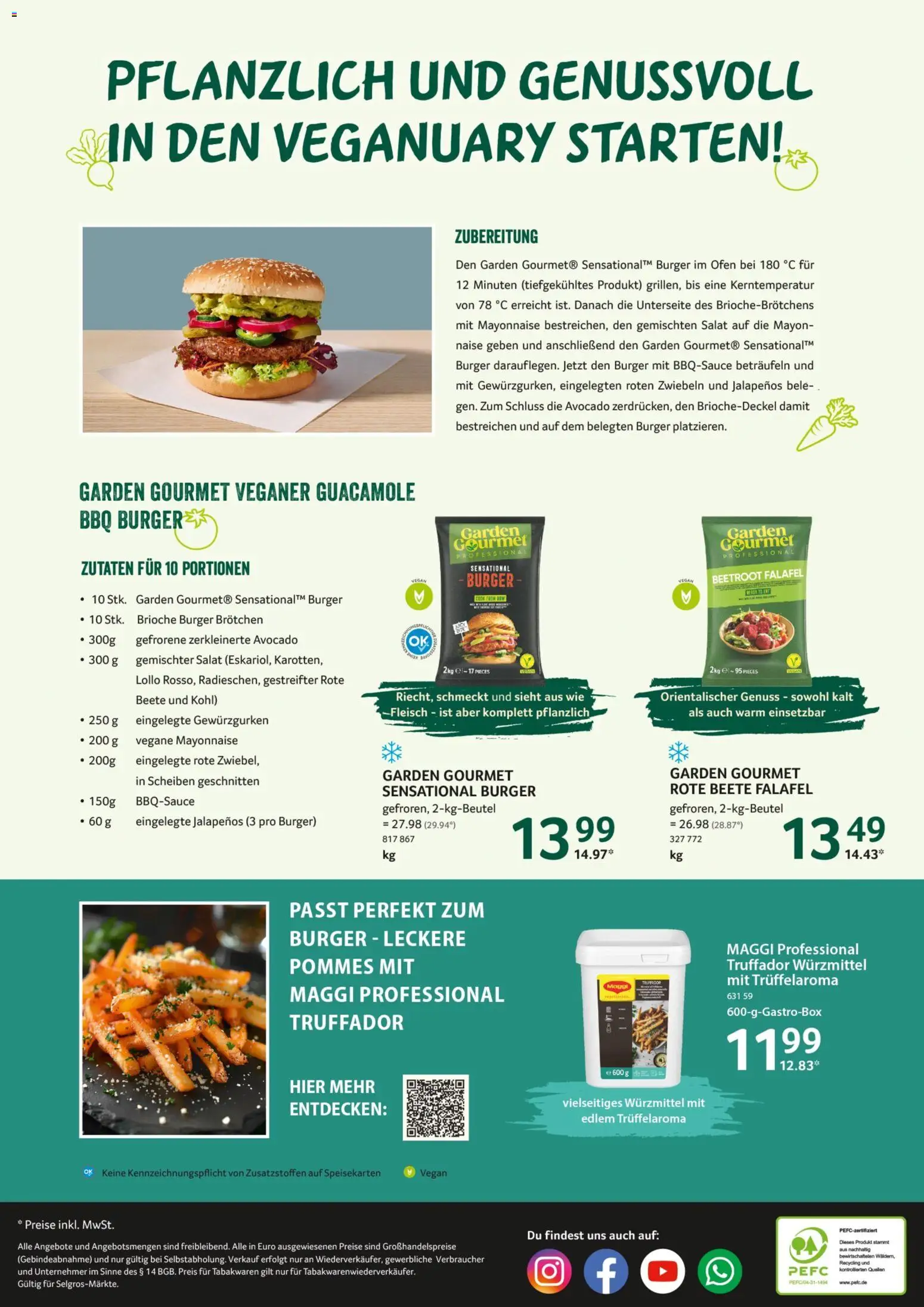 Selgros Gastronomie – gültig ab 08.01.2026 | Seite: 32 | Produkte: Pommes, Burger, Mayonnaise, Fleisch