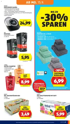 Hofer Flugblatt gültig ab 12.09.2025 | Seite: 31 | Produkte: Smartphone, Tablet, Shampoo, Duschgel