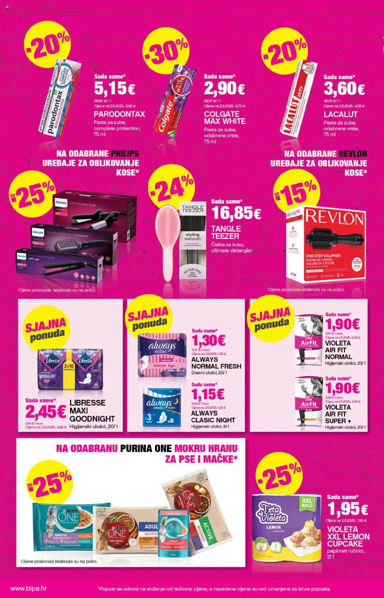Bipa katalog | vrijedi od 02.10.2025 | Stranica: 8 | Proizvodi: Četka, Pasta, Lacalut, Libresse