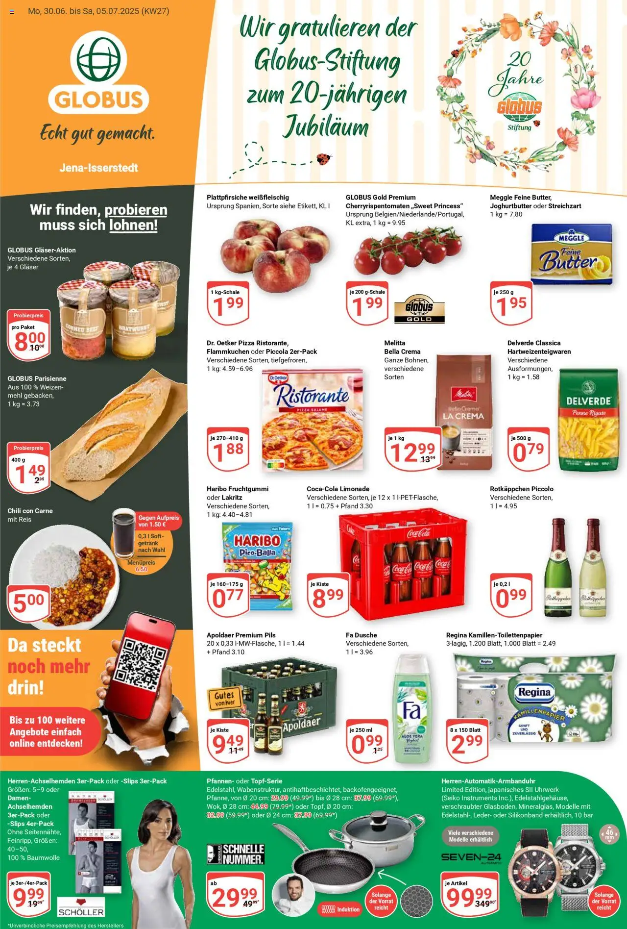 Globus Prospekt 	 - gültig ab dem 30.06.2025 | Seite: 3 | Produkte: Cola, Shower Gel, Rotkäppchen, Pasta