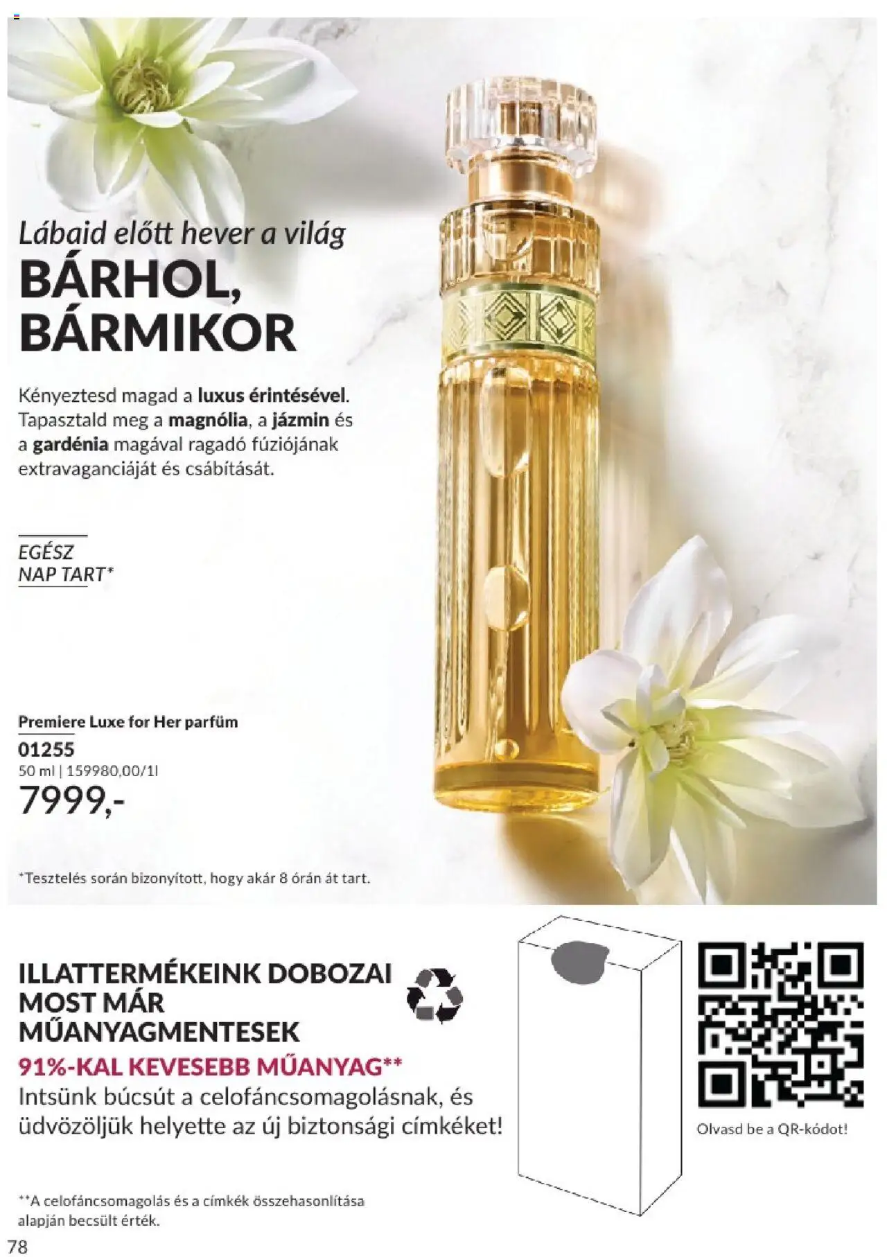 Avon akciós ujság - amely érvényes a következő dátumtól: 01.07.2025 | Oldal: 78 | Termékek: Parfüm