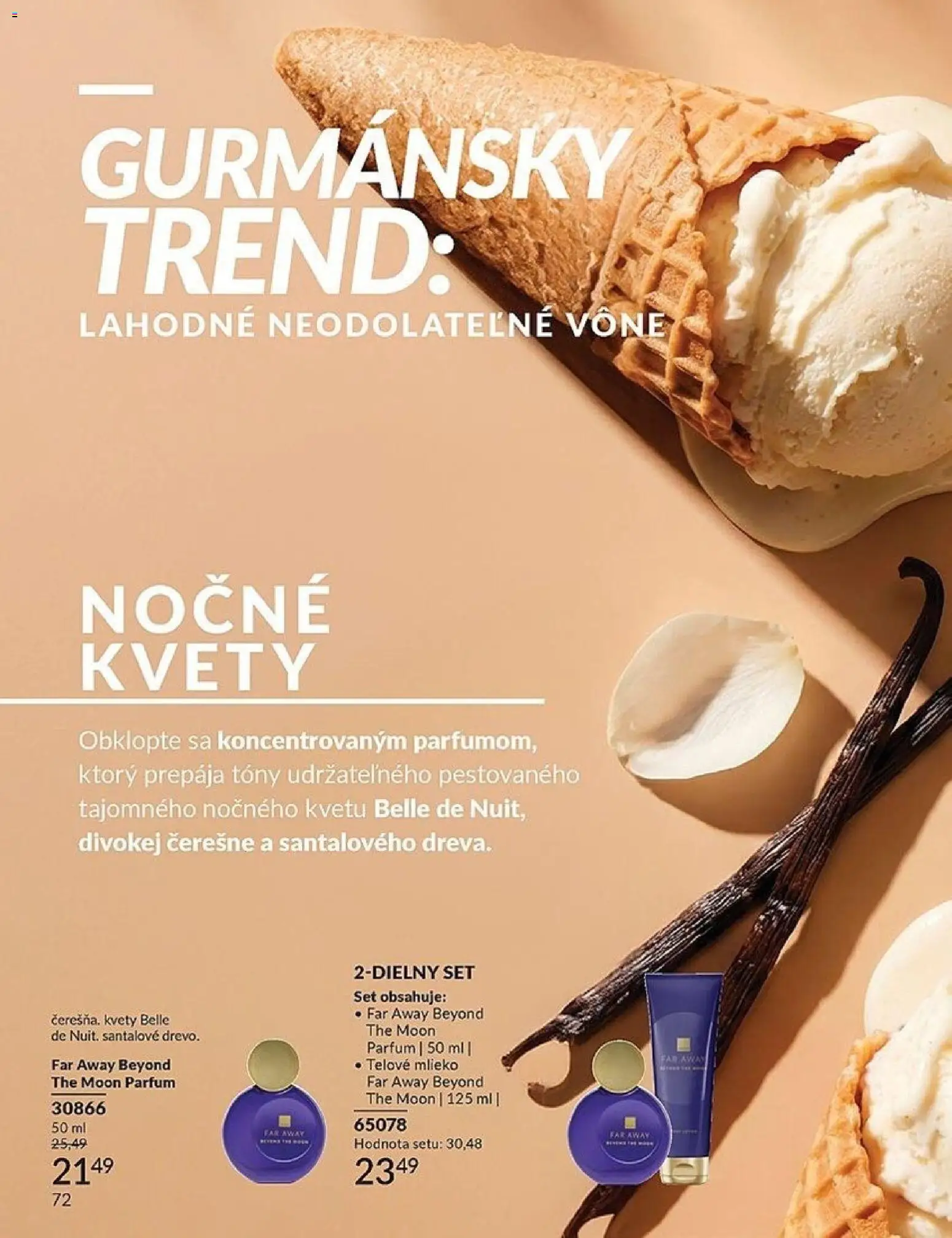 Nové Avon akcie – leták je platný od 01.05.2026 | Strana: 72 | Produkty: Mlieko, Telové mlieko, Kvety, Čerešne