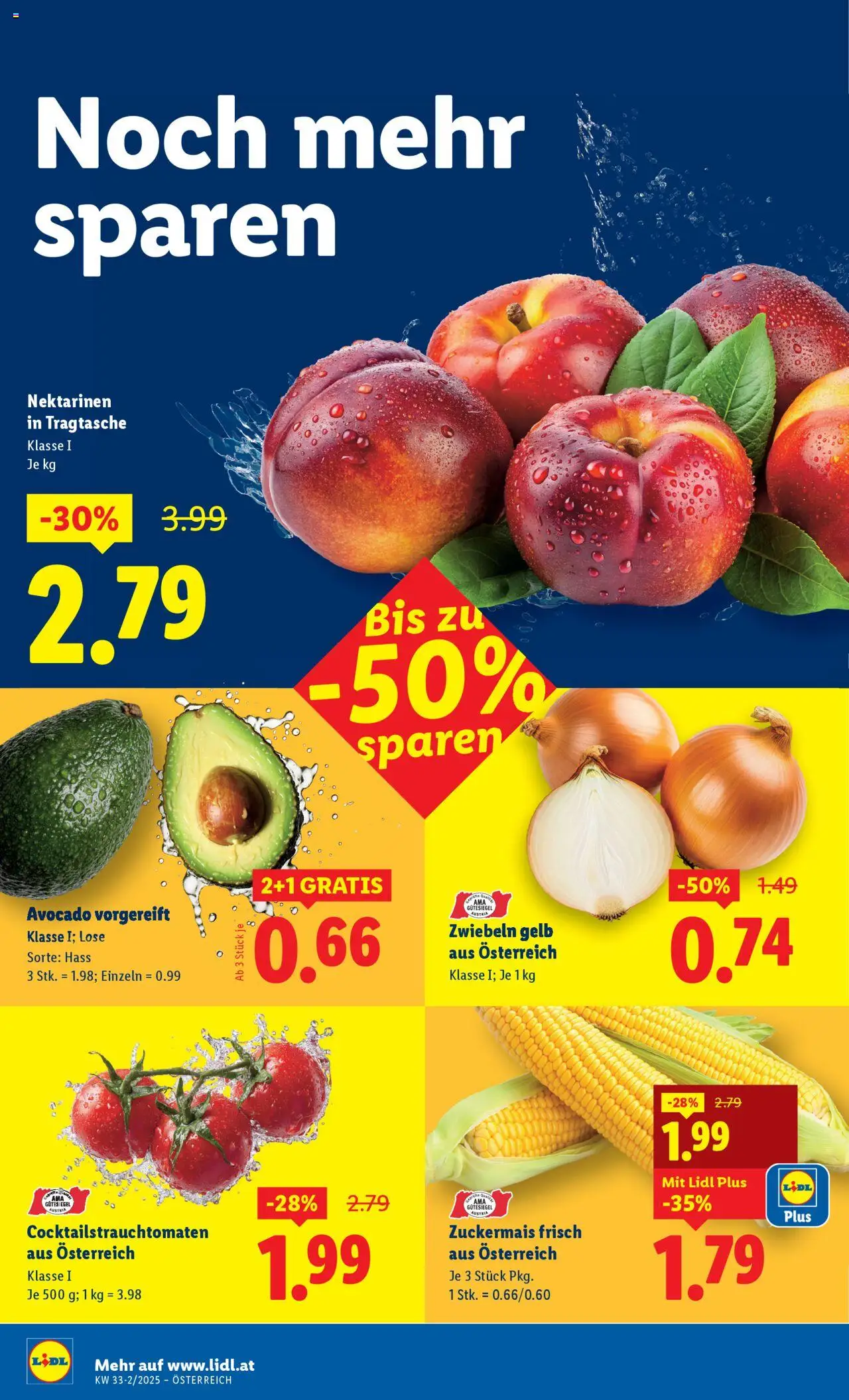 Lidl Flugblatt gültig ab 14.08.2025 | Seite: 4 | Produkte: Avocado, Zwiebeln
