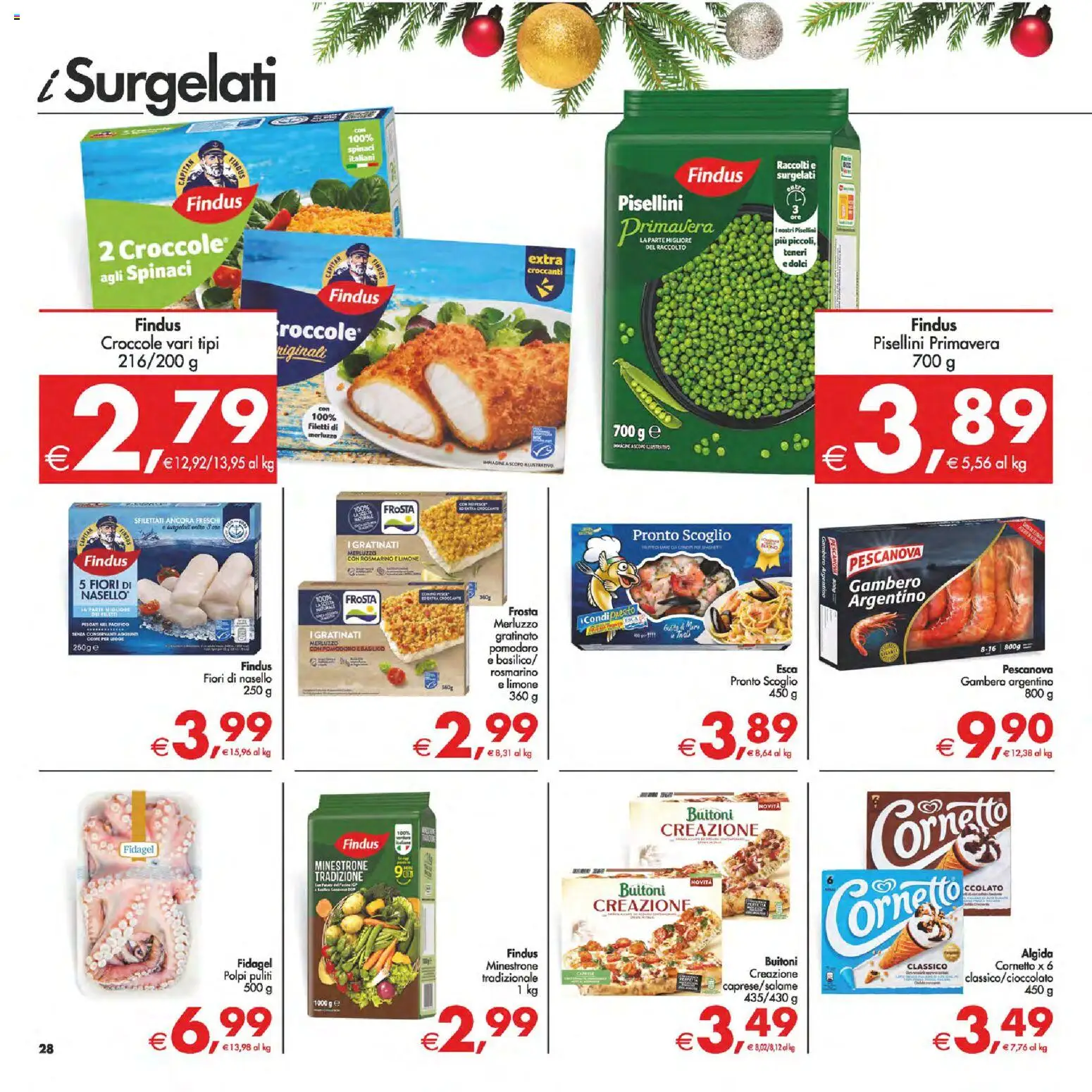 Volantino Decò del 05.12.2025 | Pagina: 28 | Prodotti: Minestrone, Rosmarino, Cornetto, Spinaci