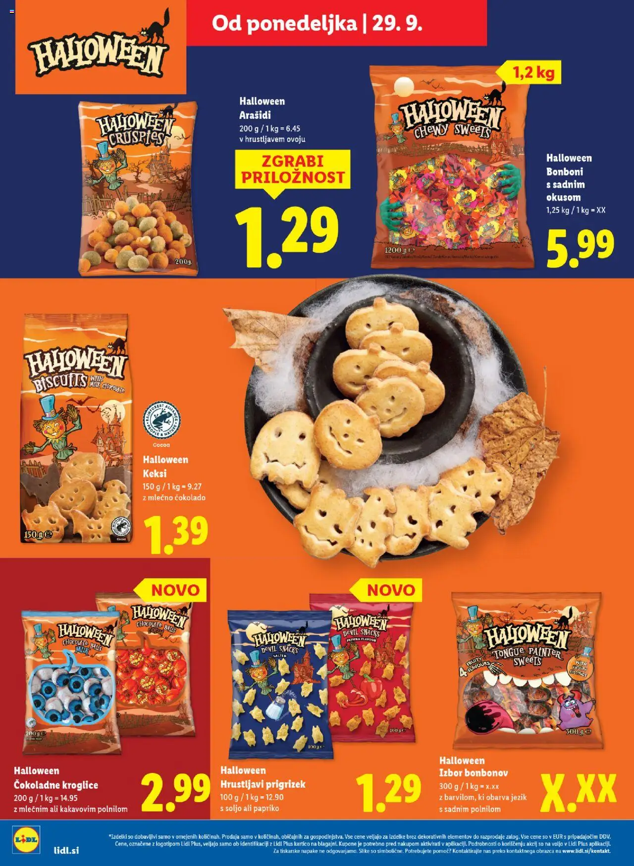 Novi Lidl katalog ponudbe – veljaven od 08.10.2025 | Stran: 8 | Izdelki: Keksi, Bonboni, Paprika, Arašidi