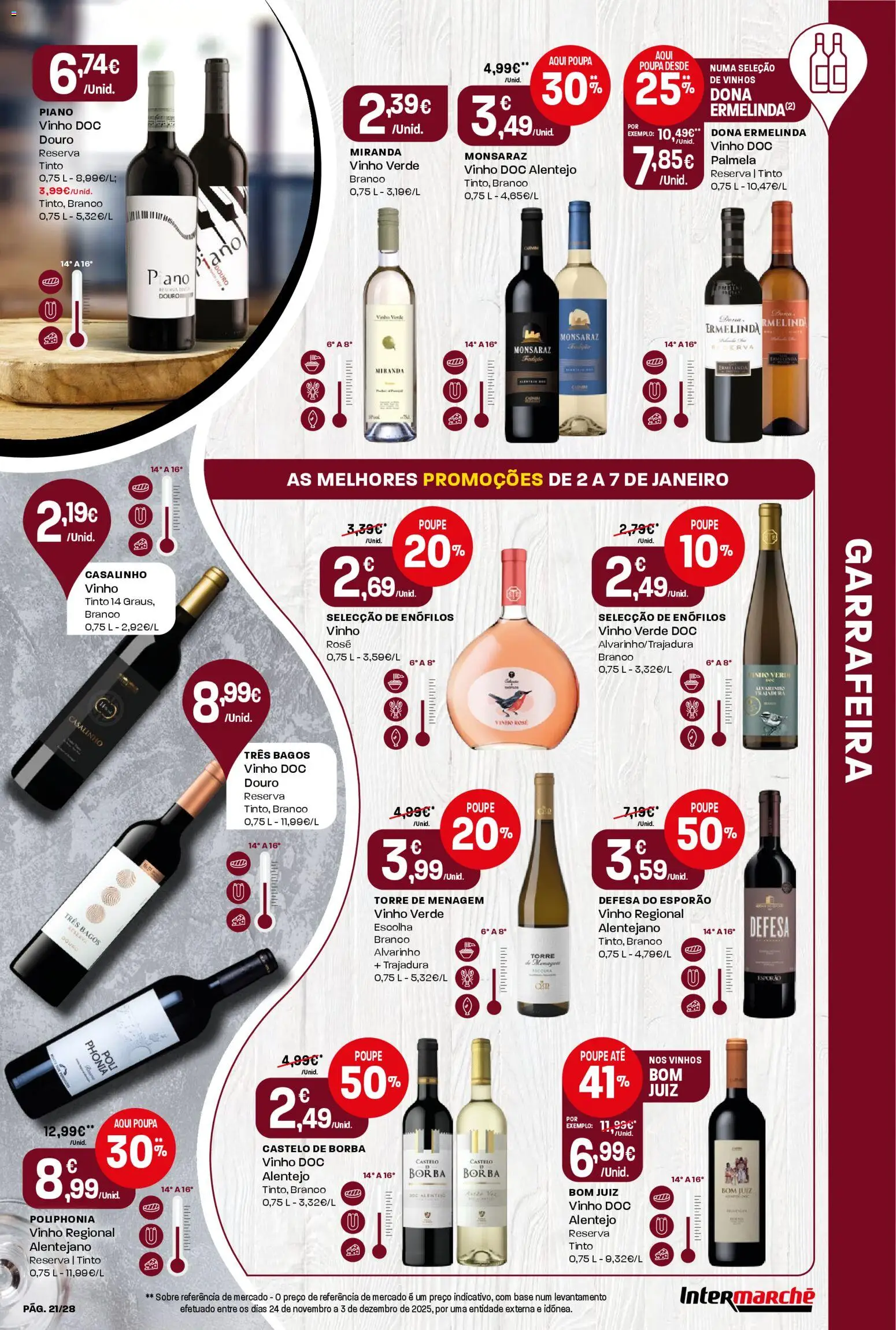 Intermarché folheto │ válido de 02.01.2026 | Página: 21 | Produtos: Base, Vinho, Vinho tinto
