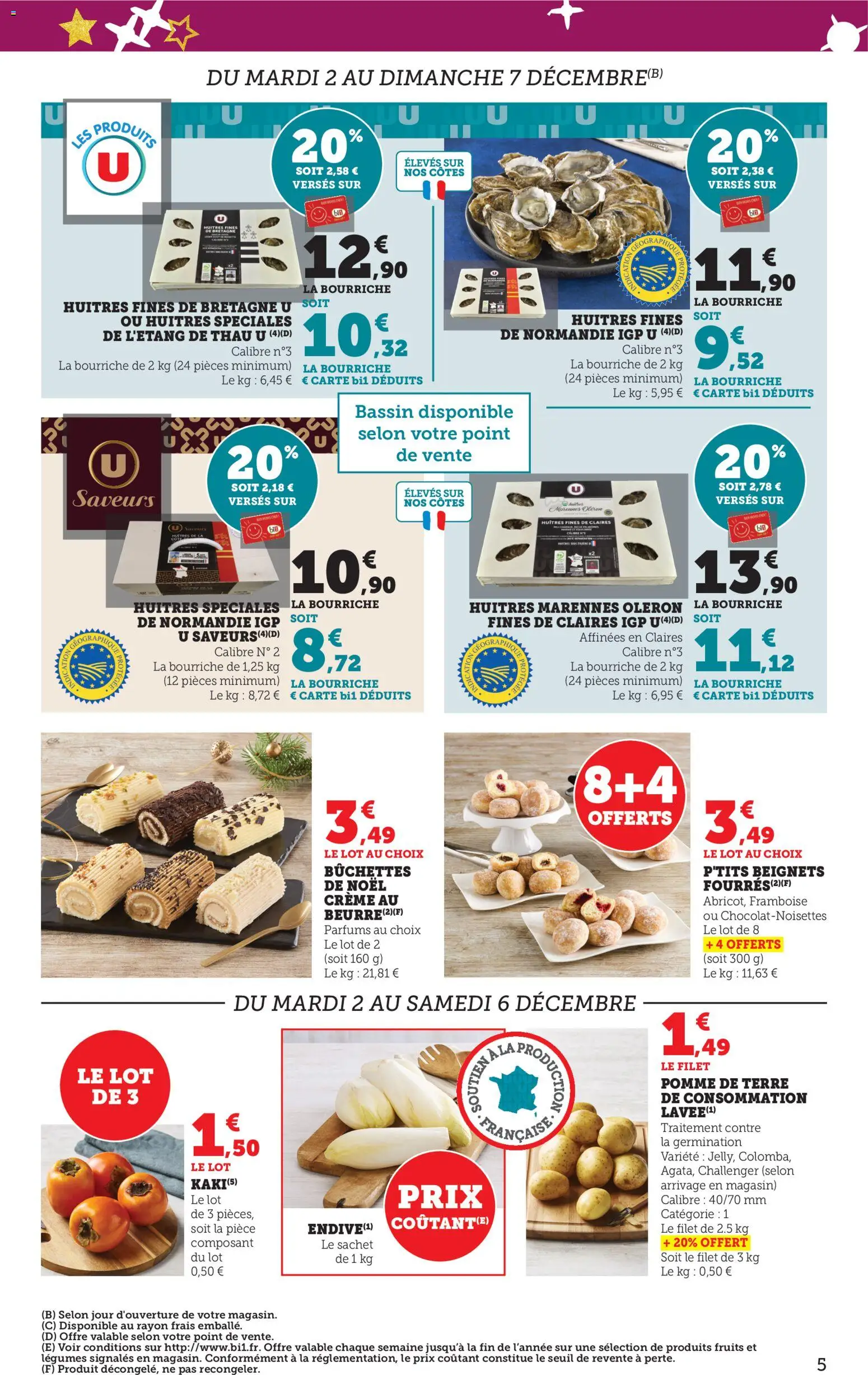 {H1} | Page: 6 | Produits: Framboise, Pomme de terre de consommation, Huîtres, Crème