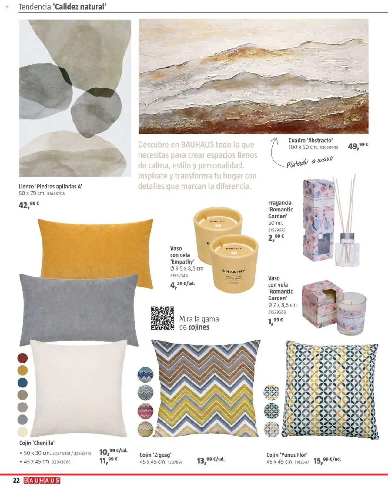 Bauhaus - Decoracion │ válido desde el 16.10.2025 | Página: 22 | Productos: Fragancia, Vela, Cojín