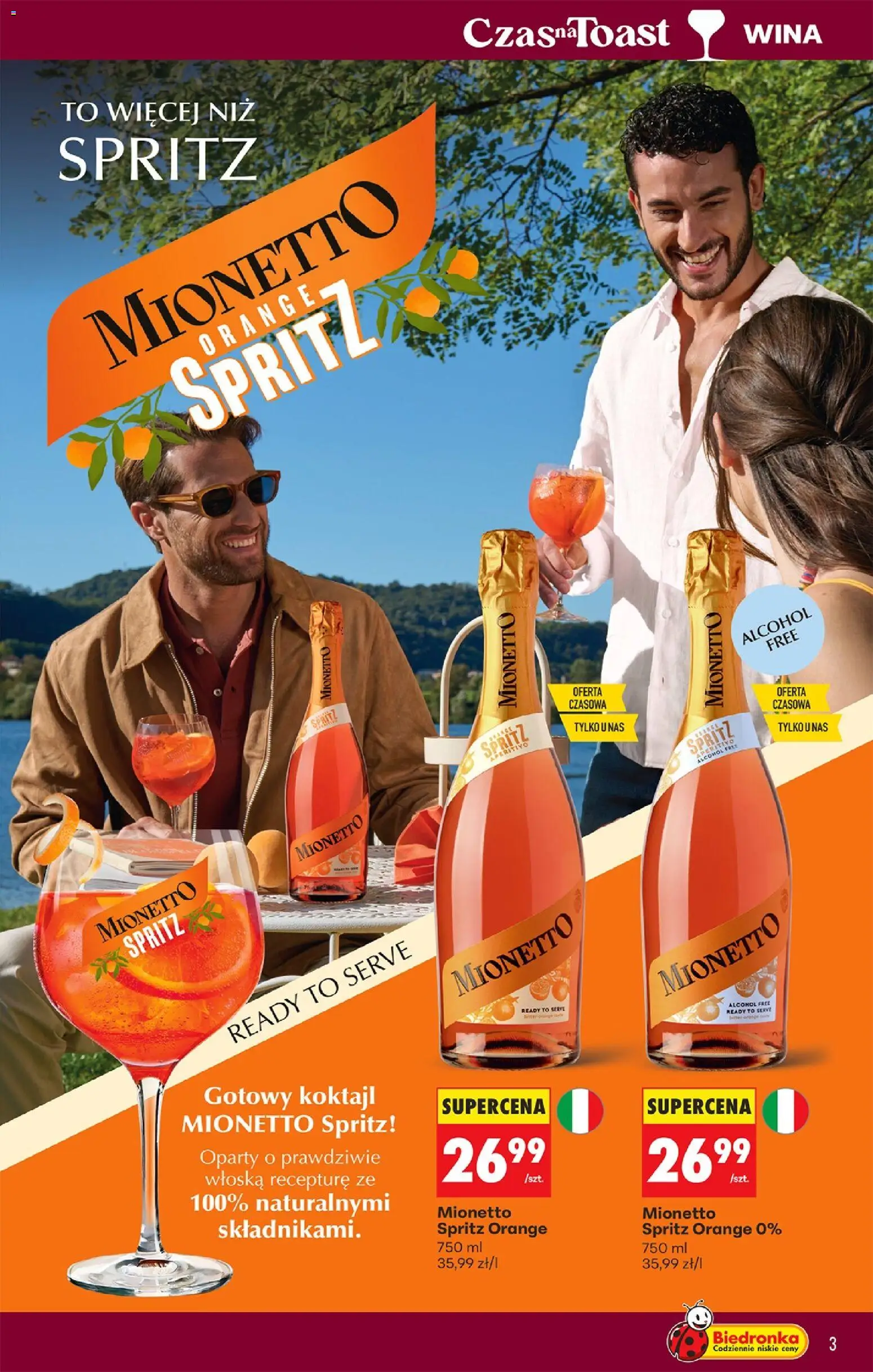 Biedronka gazetka - Czas na toast od 20.04.2026 | Strona: 3