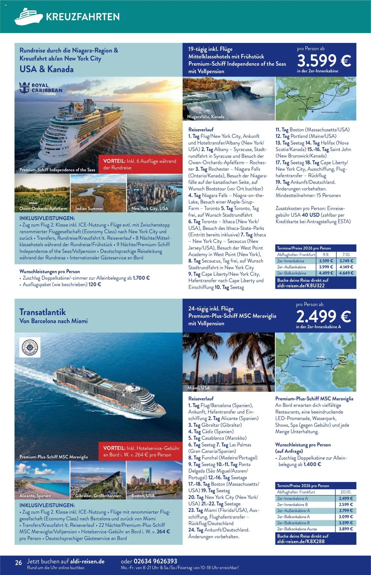 Aldi Reisen  Reisemagazin – gültig ab 01.03.2026 | Seite: 26 | Produkte: Uhr