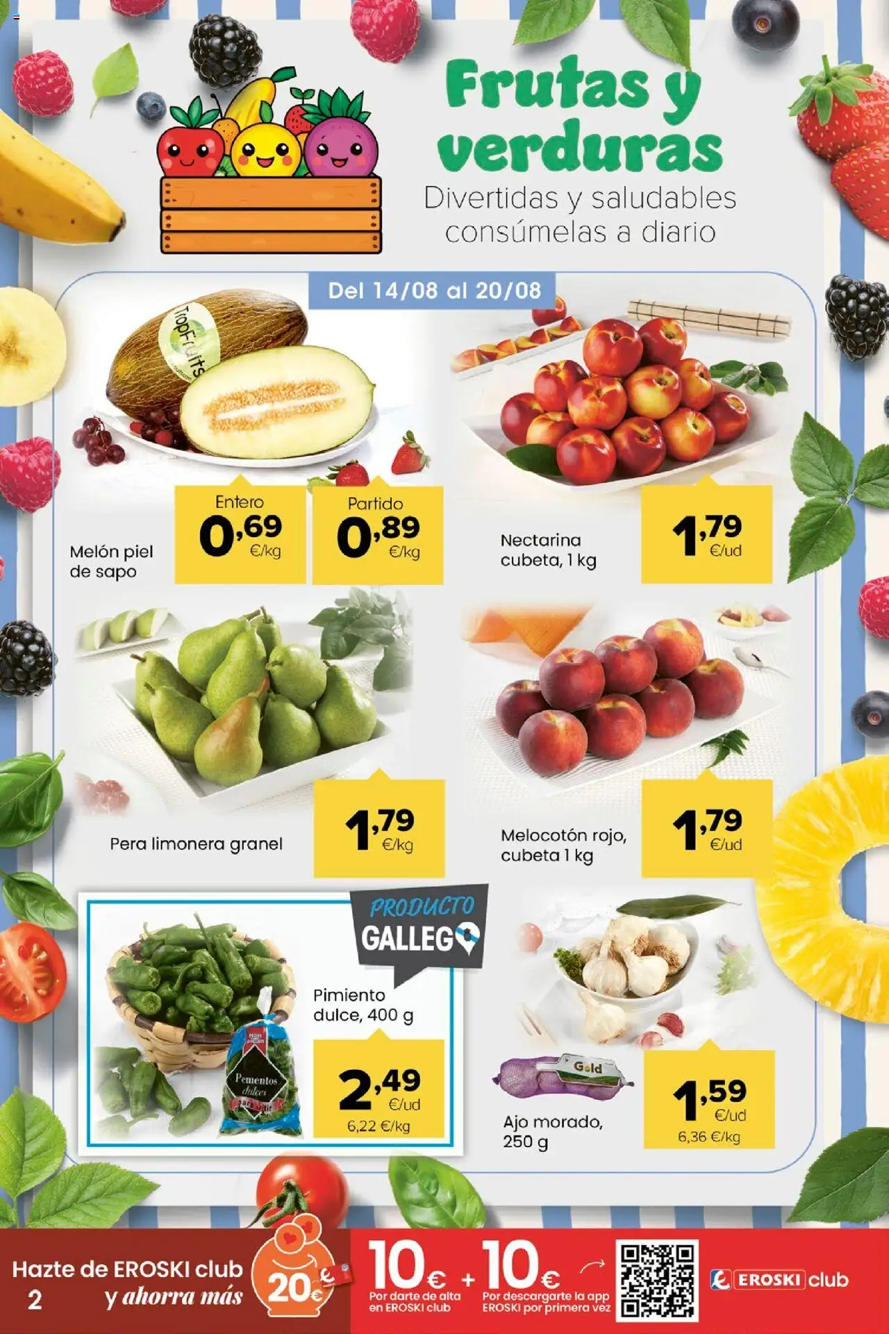 Eroski - Miramos por ti │ válido desde el 14.08.2025 | Página: 2 | Productos: Φορτιστής, Κάδος απορρυμάτων