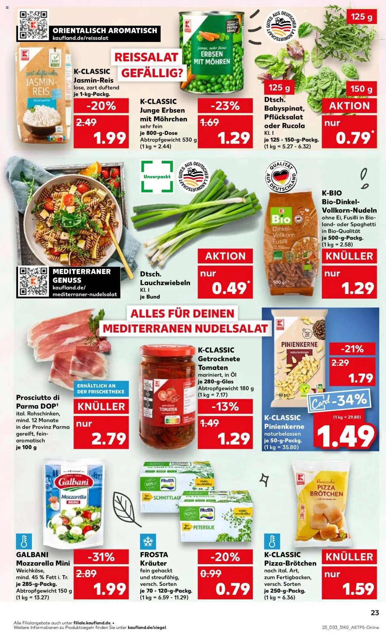  | Pagina: 23 | Producten: Rucola, Pizza, Tomaten, Mozzarella